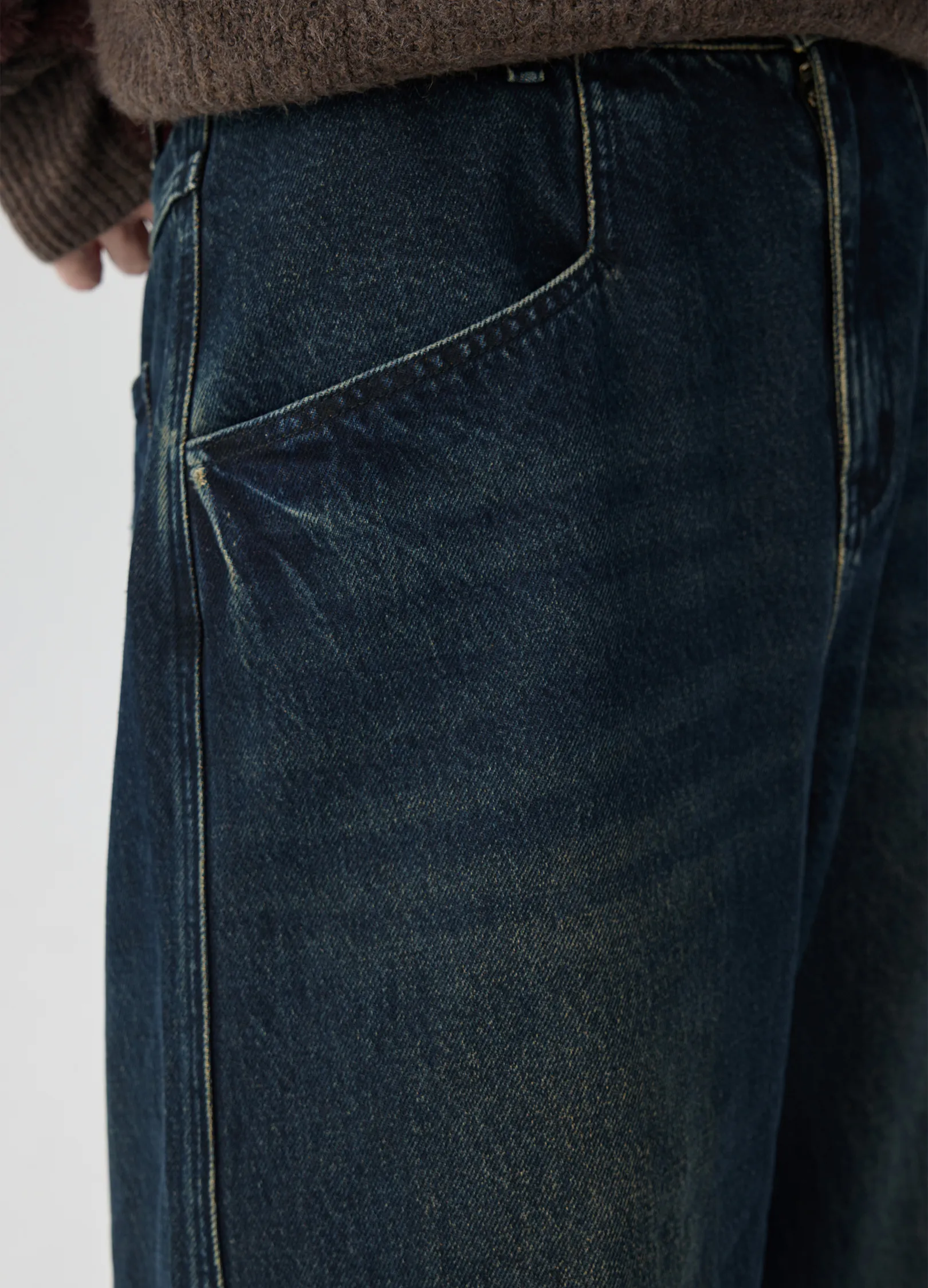 Raw Edge Cuff Denim - Image 11