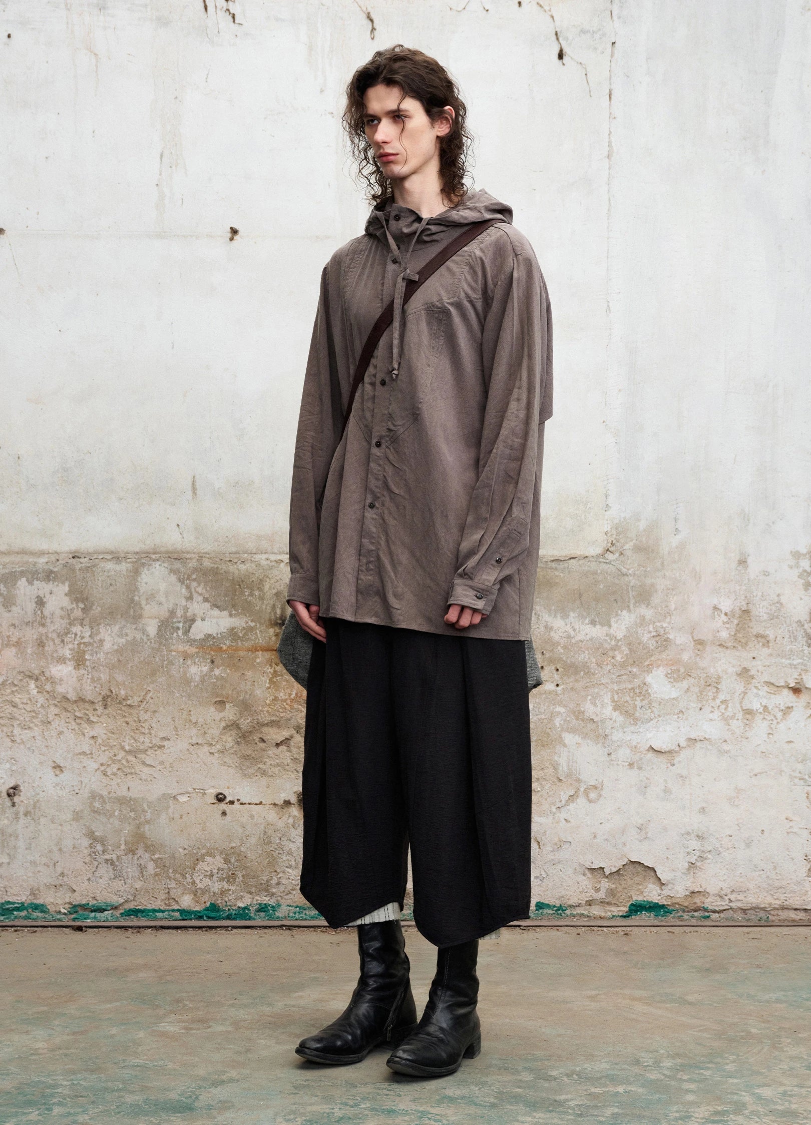 Relaxed Hooded Shirt - Image 3