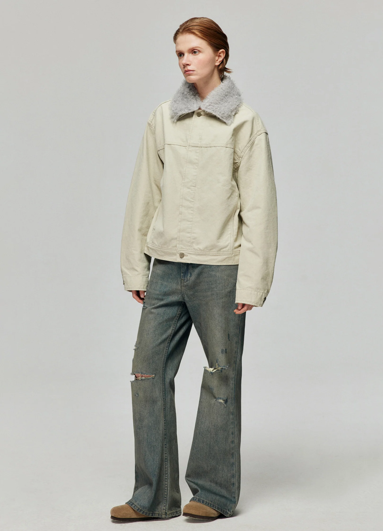 Removable Shearling Work Jacket - Image 6