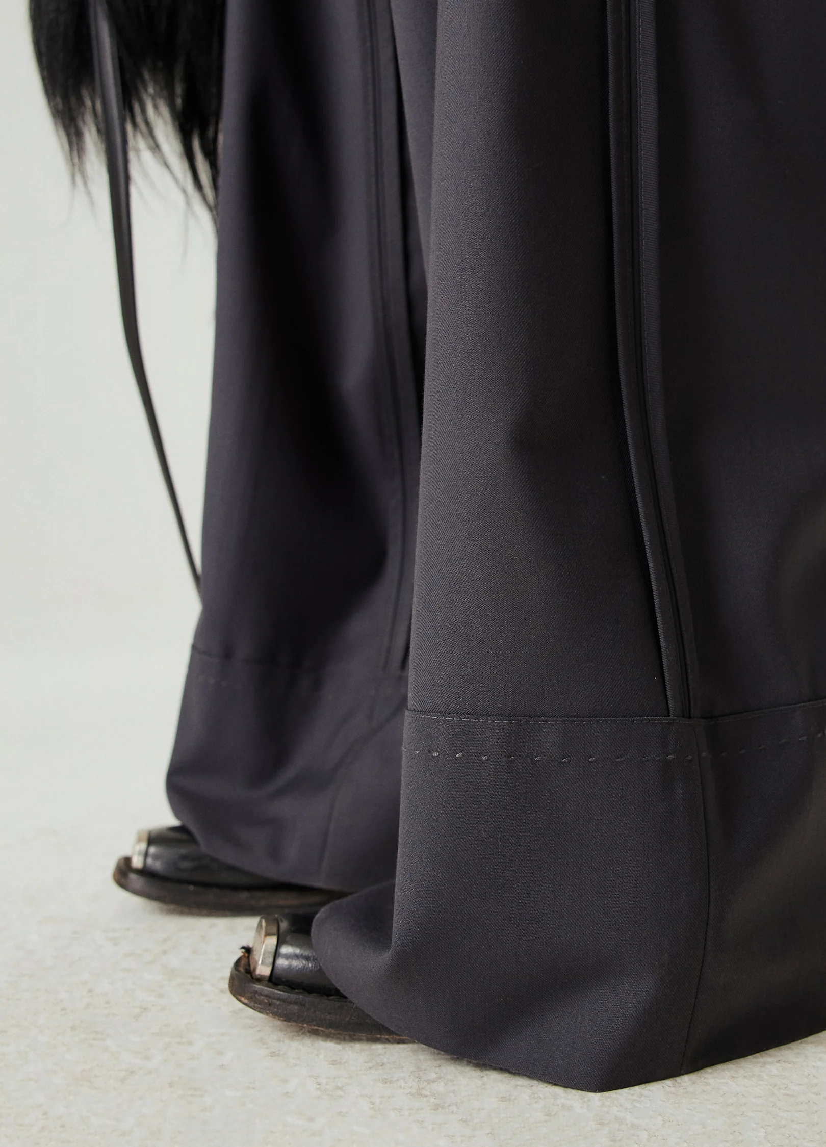 Reverse Seam Wide Leg Trousers - Image 10