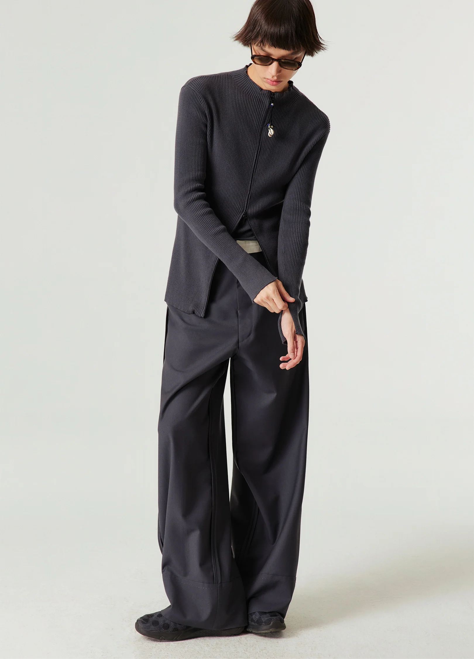 Reverse Seam Wide Leg Trousers - Image 4