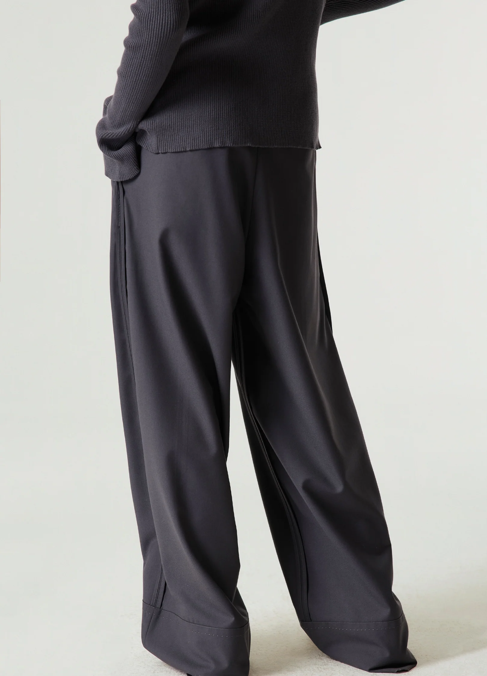 Reverse Seam Wide Leg Trousers - Image 5