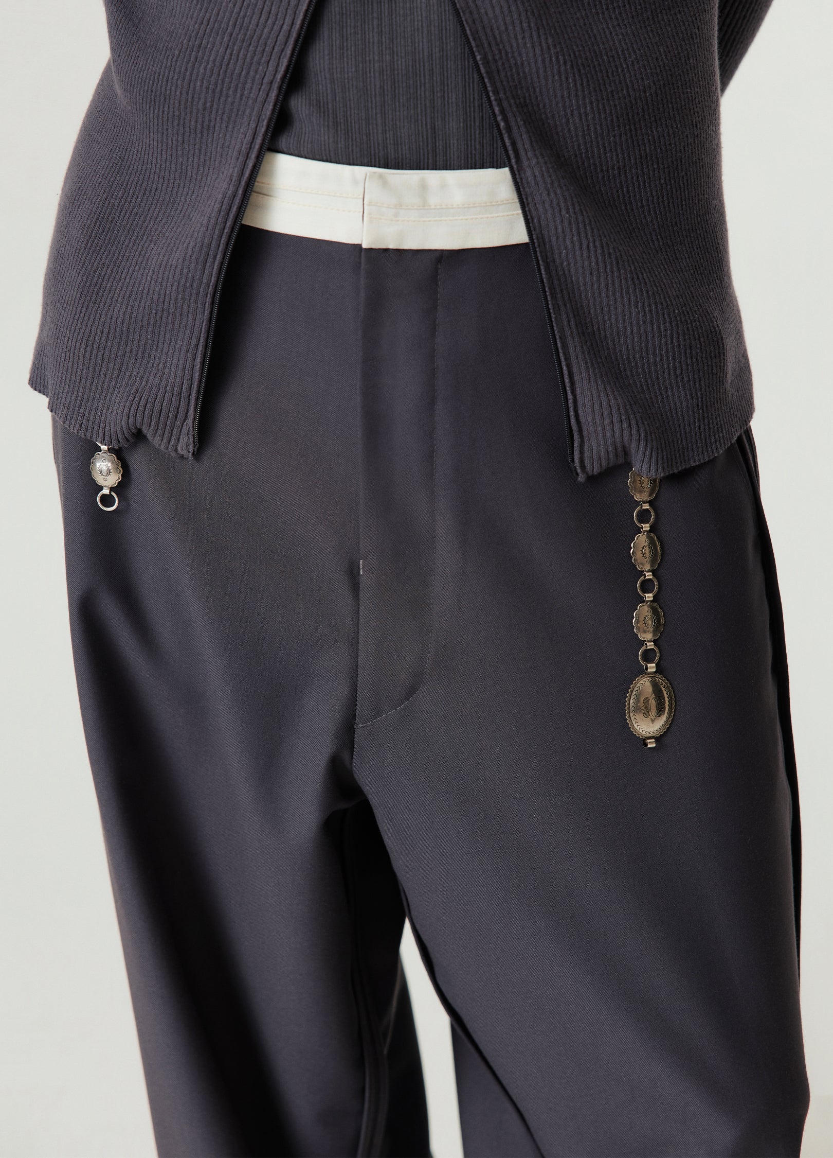 Reverse Seam Wide Leg Trousers - Image 7