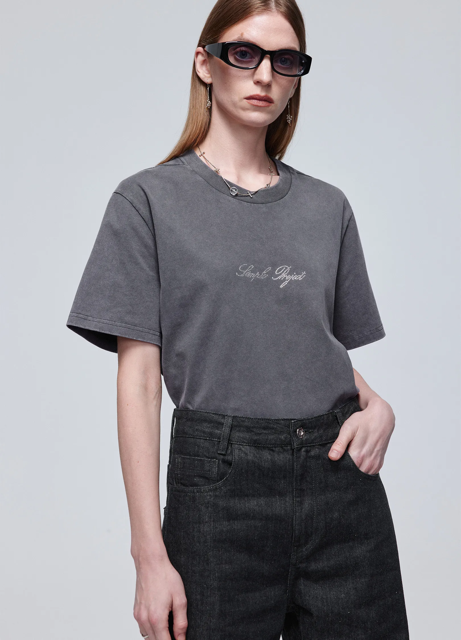 Rhinestone Logo Tee - Image 2