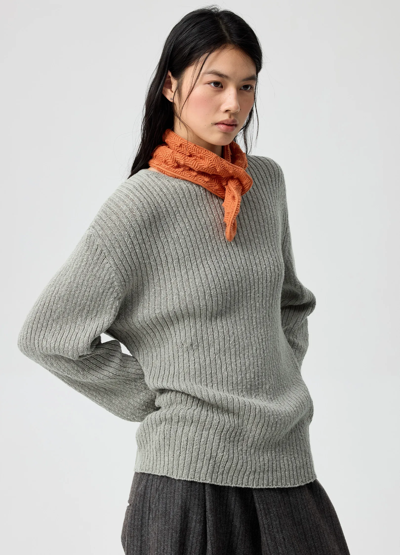 Rib Knit Sweater - Image 9