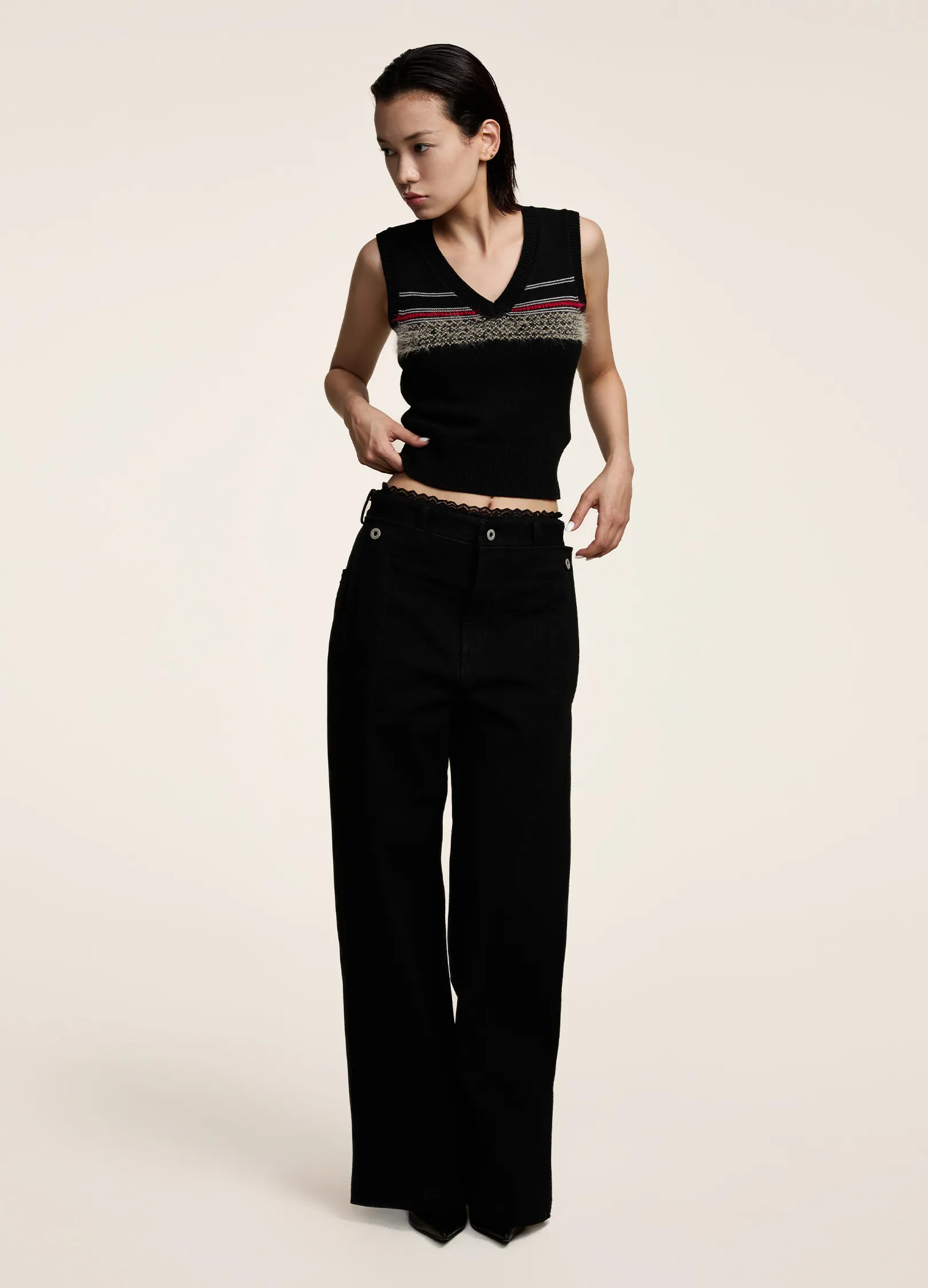 Ribbed Cut Vest - Image 10