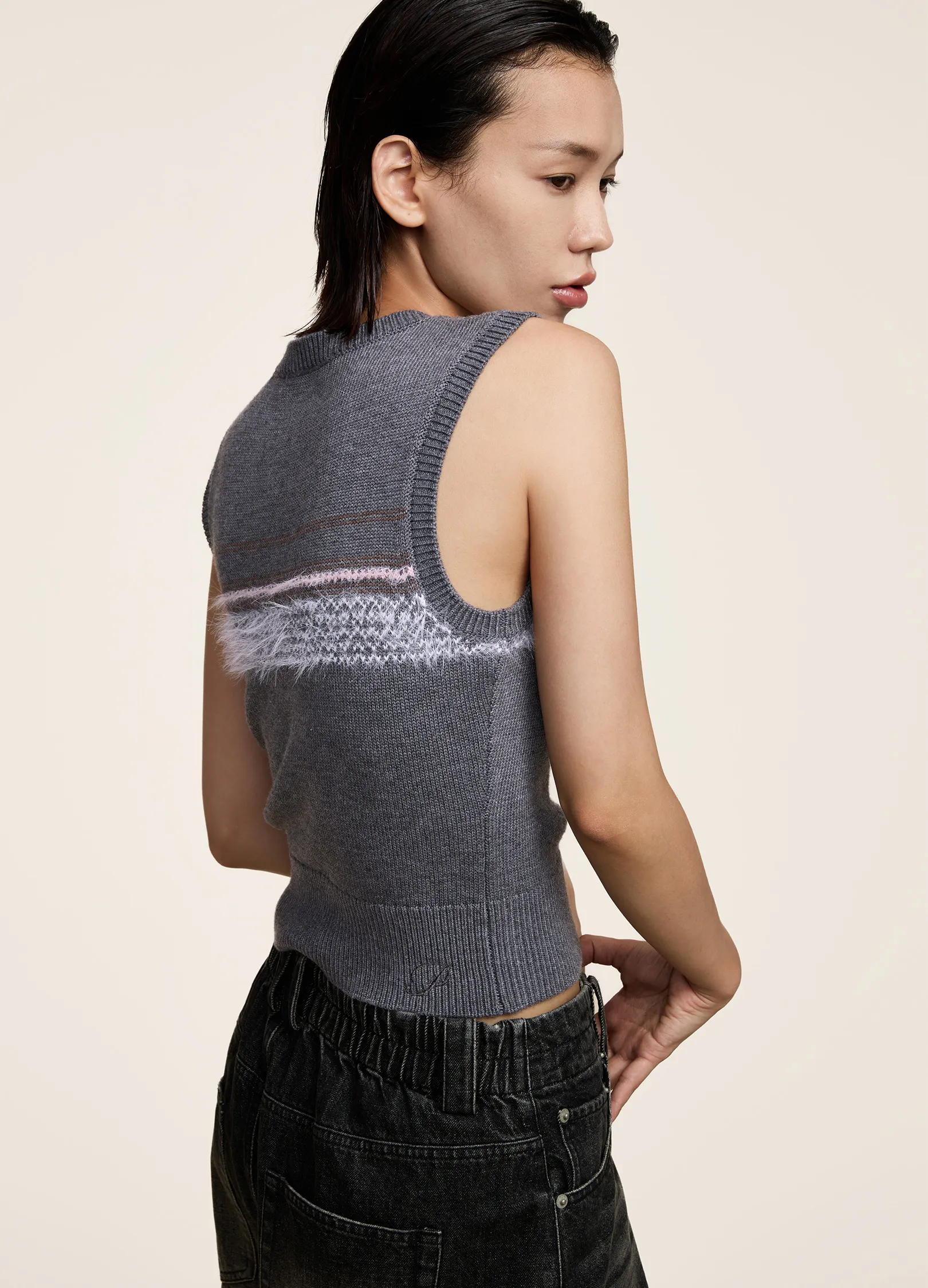 Ribbed Cut Vest - Image 6