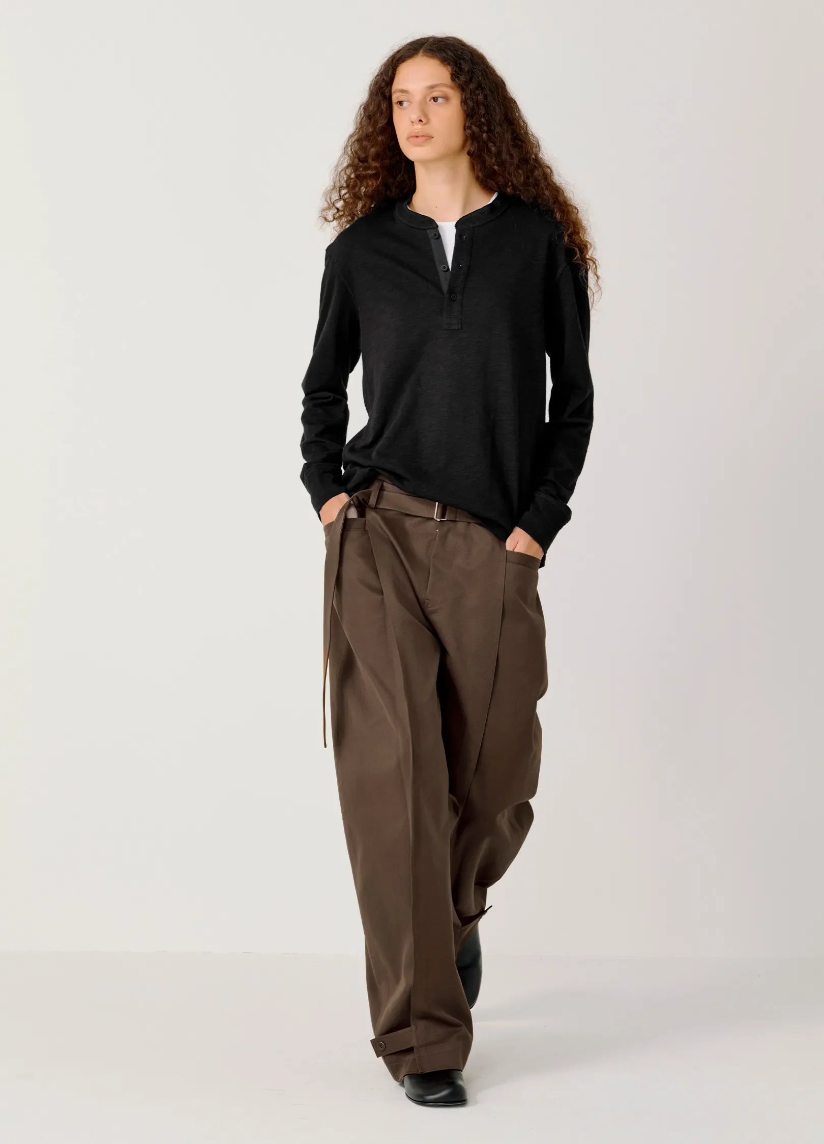Ribbed Henley Shirt - Image 7