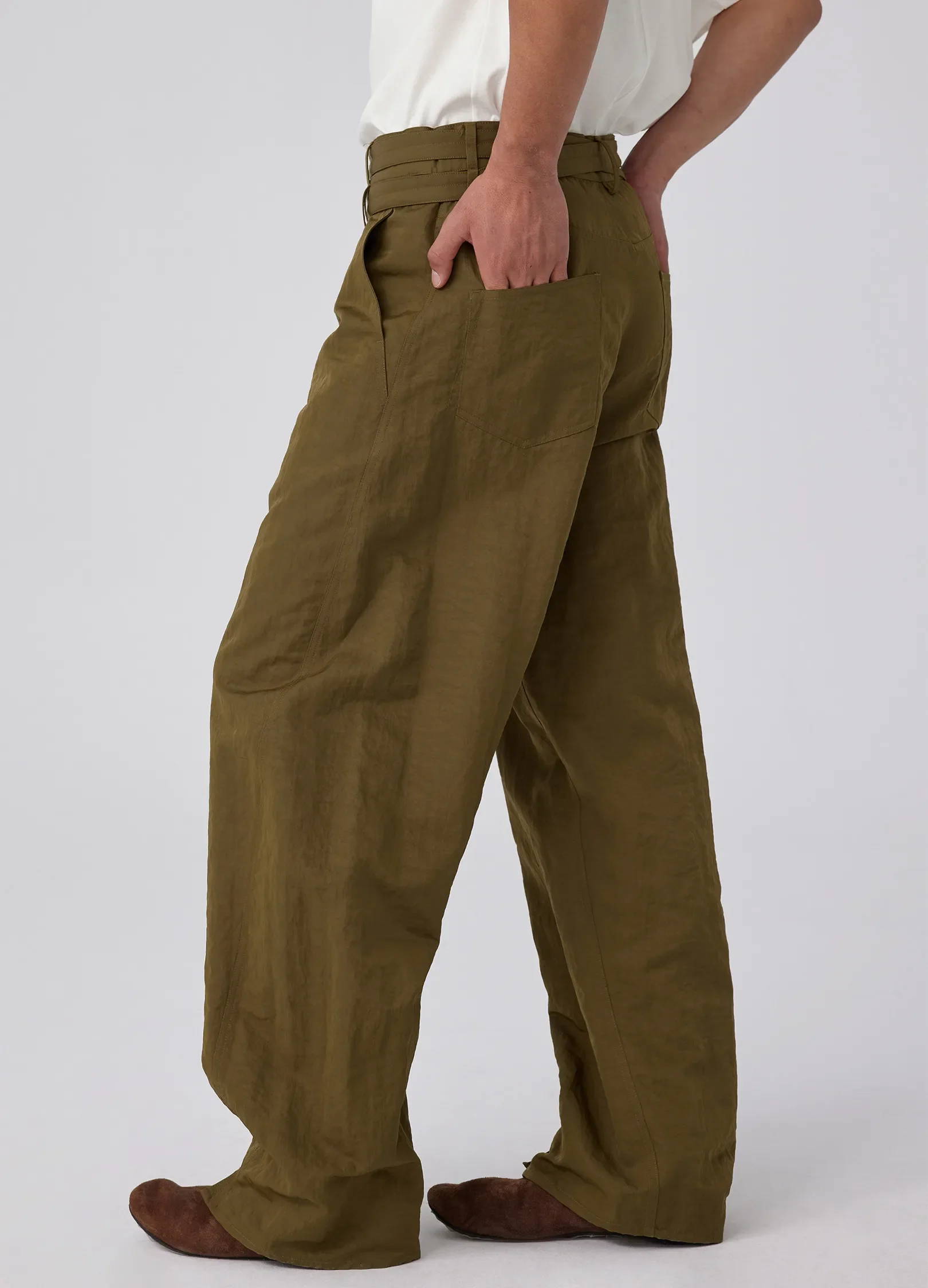 Rough Cotton Twist Trousers - Image 2