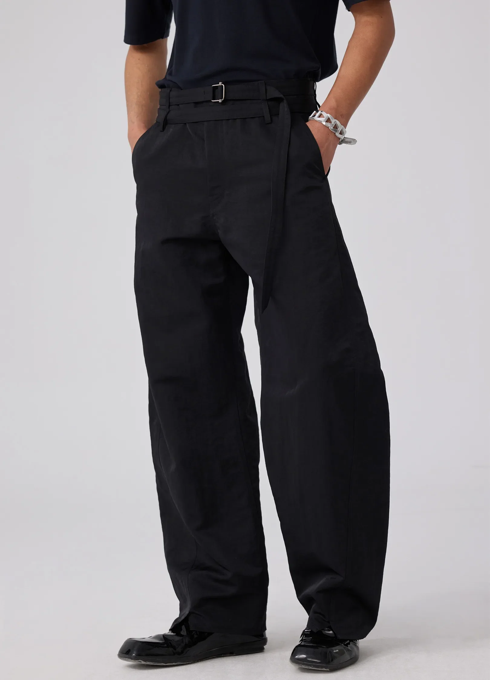 Rough Cotton Twist Trousers - Image 5