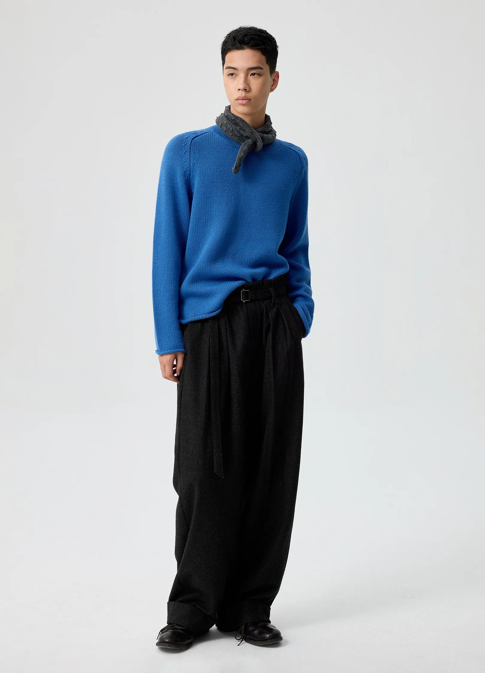 Ruffled Wool Trousers - Image 6