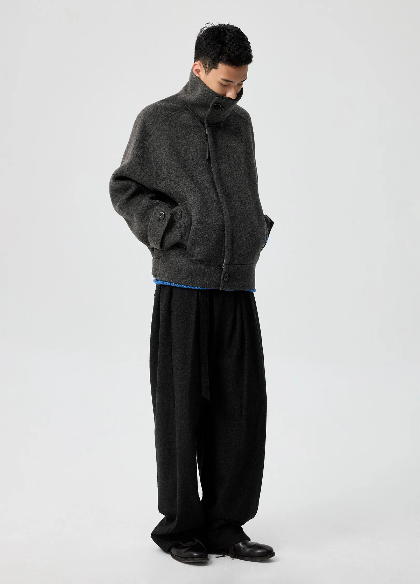Ruffled Wool Trousers - Image 8