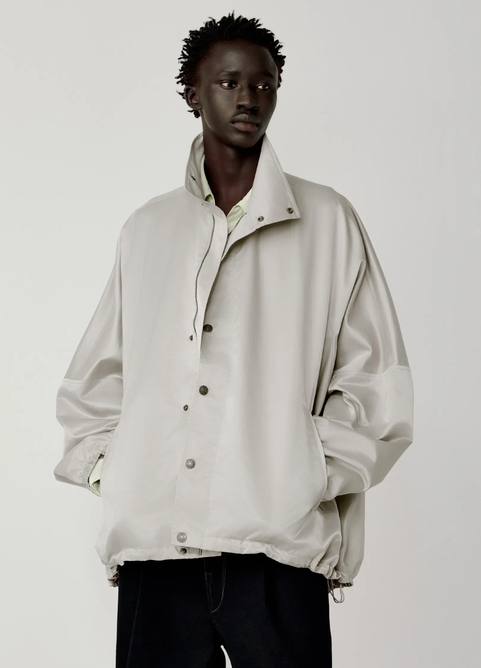 Satin Batwing Jacket