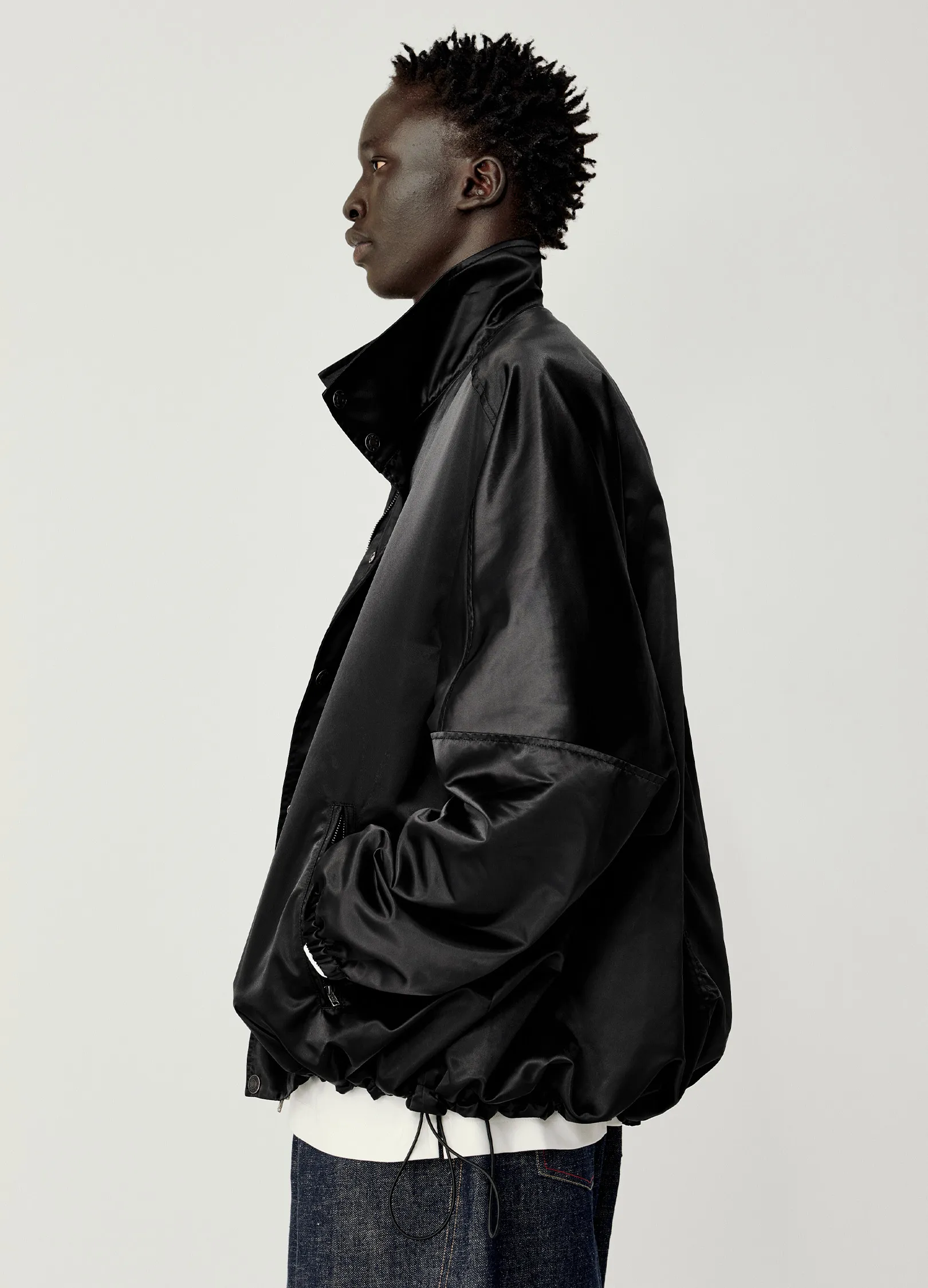 Satin Batwing Jacket - Image 2