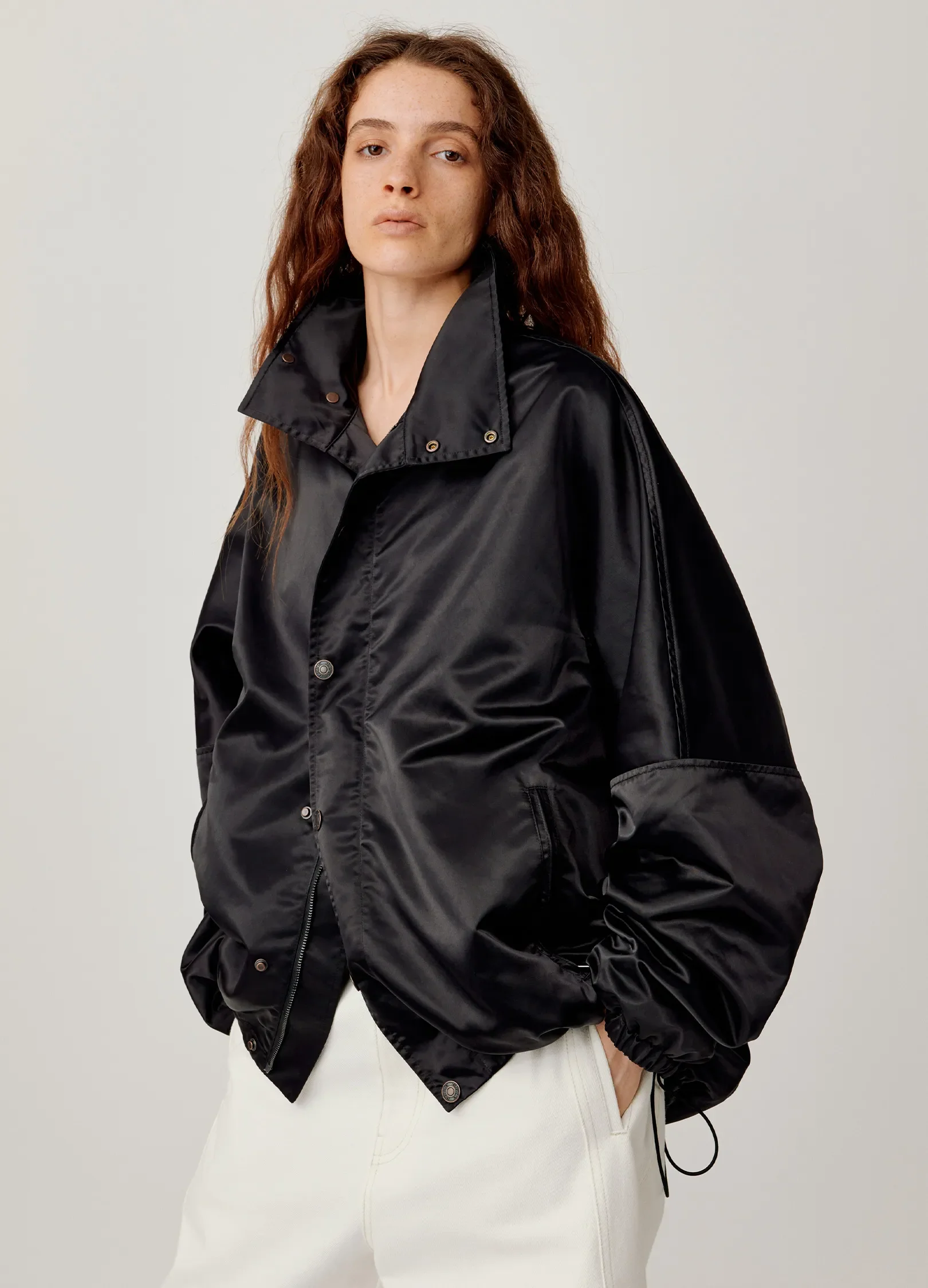 Satin Batwing Jacket - Image 4