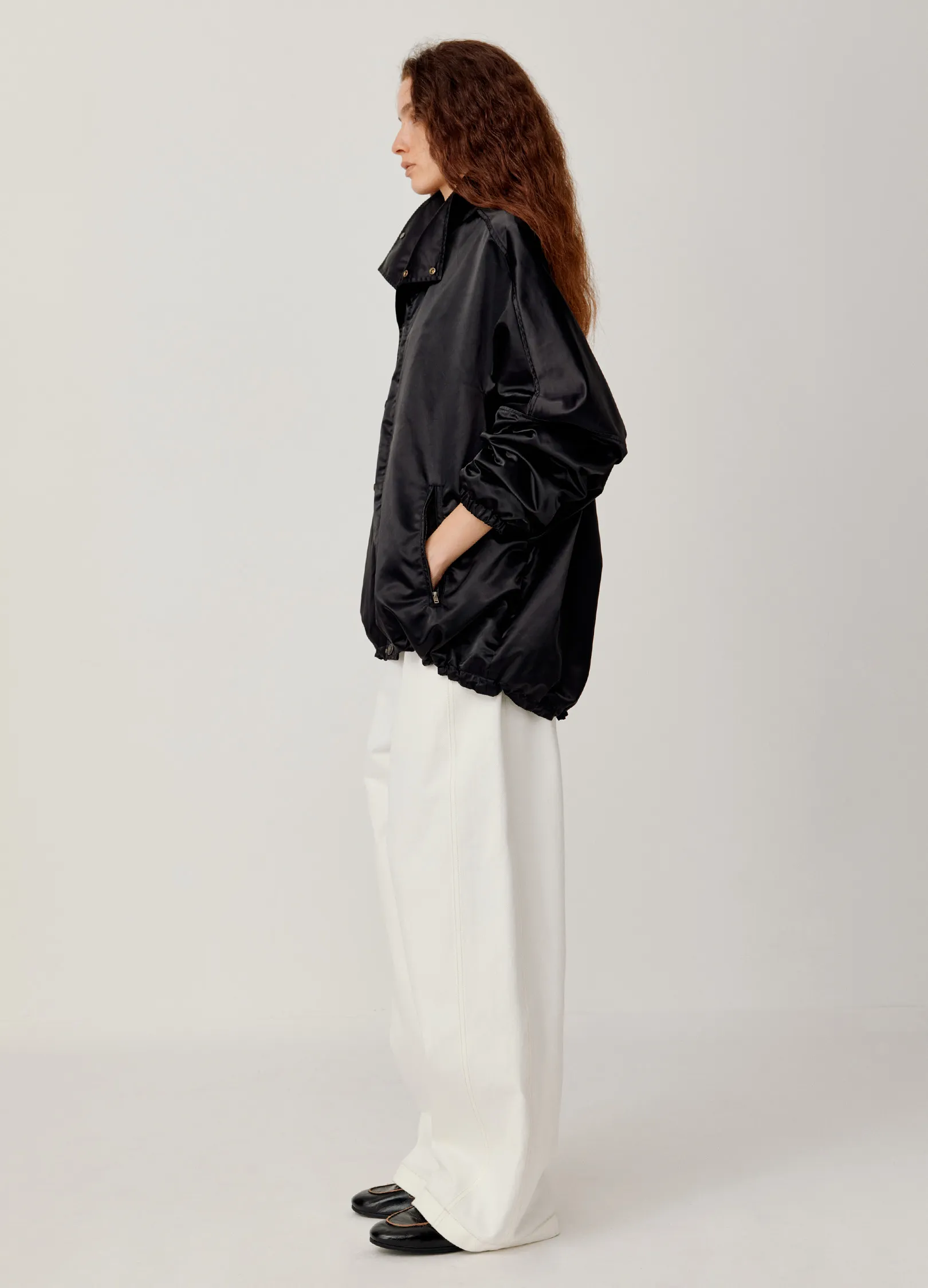 Satin Batwing Jacket - Image 9