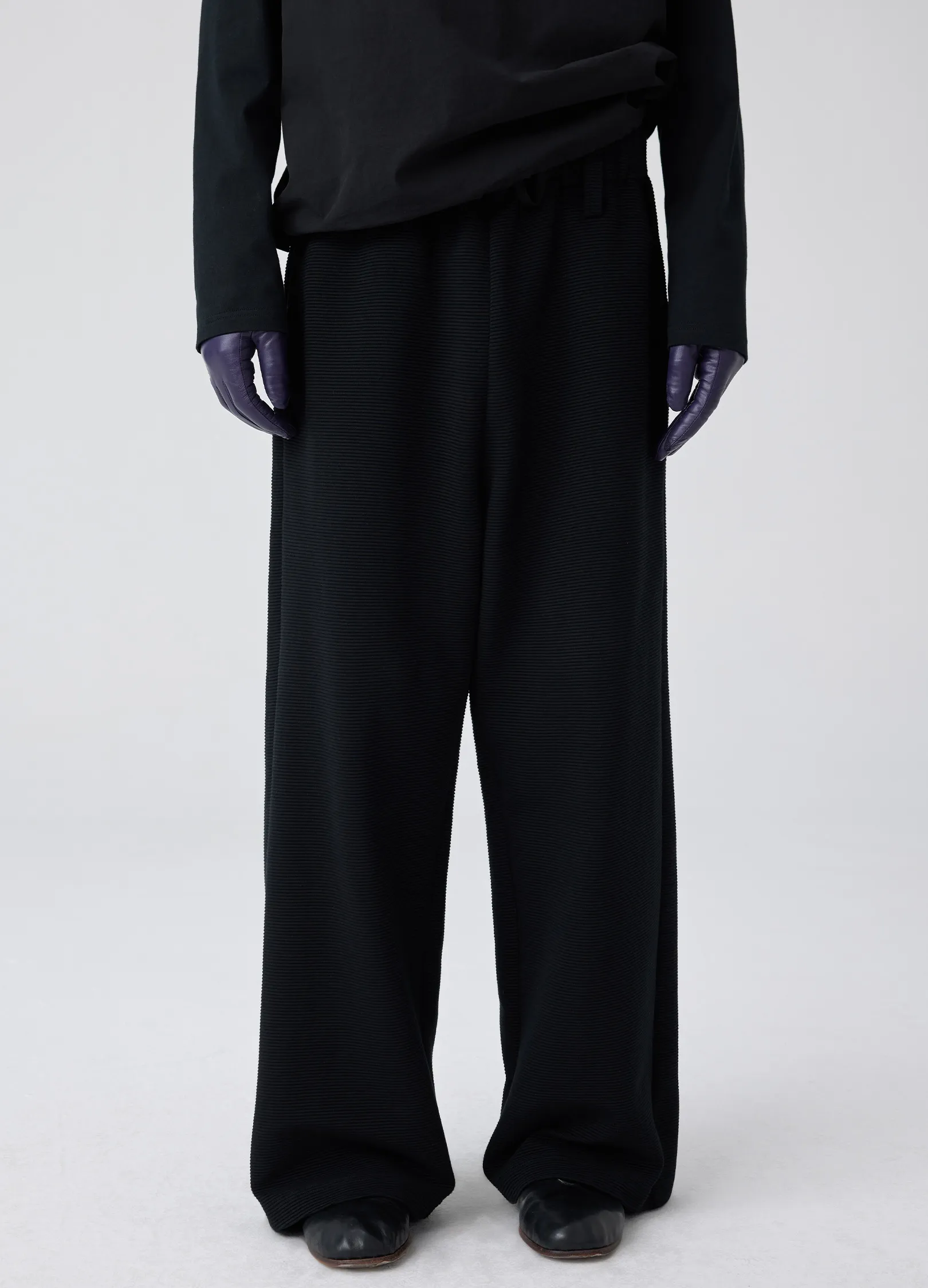 Shirred Loose Trousers - Image 2
