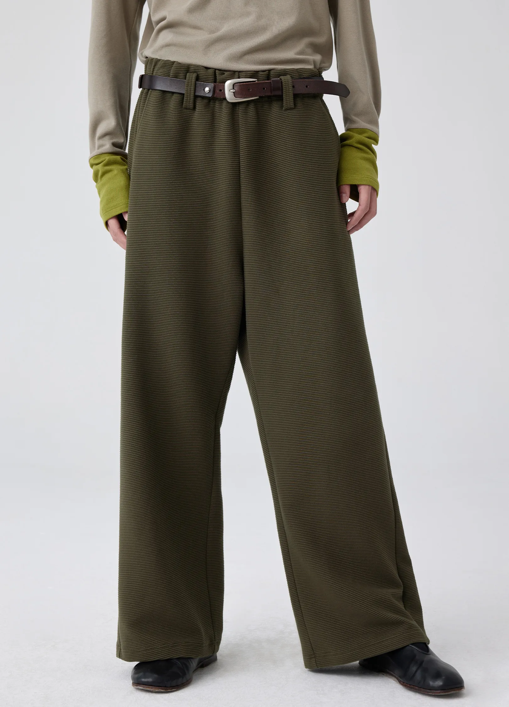 Shirred Loose Trousers - Image 3