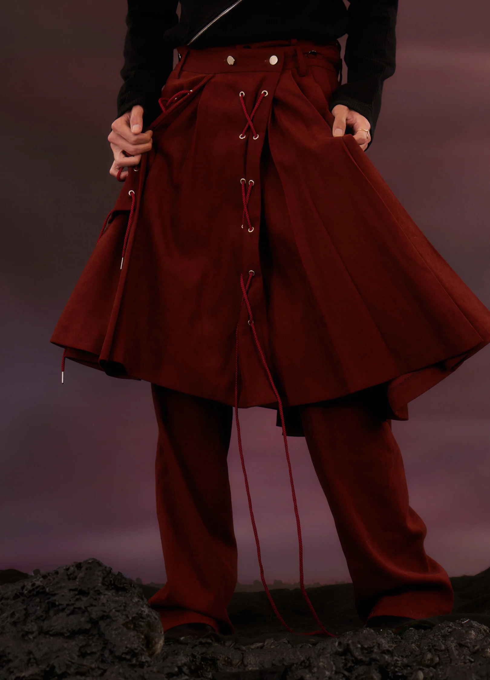 Skirt Panel Trousers - Image 12