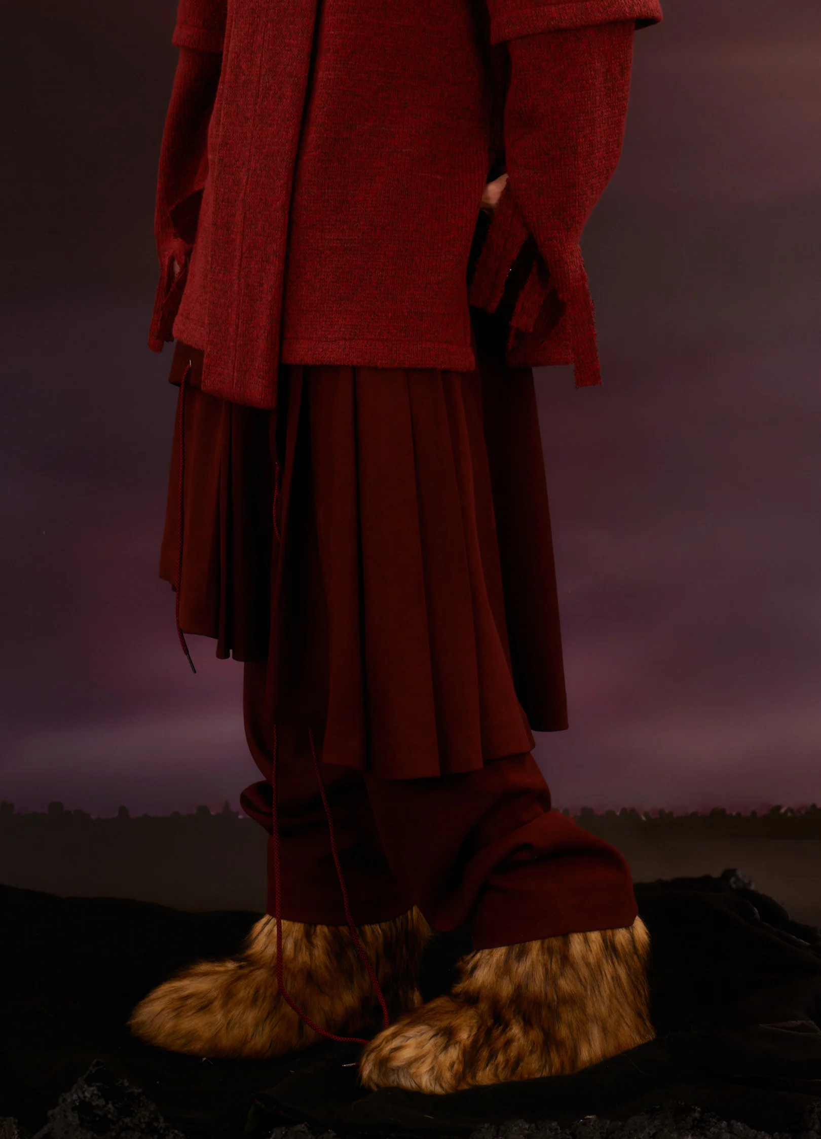 Skirt Panel Trousers - Image 3