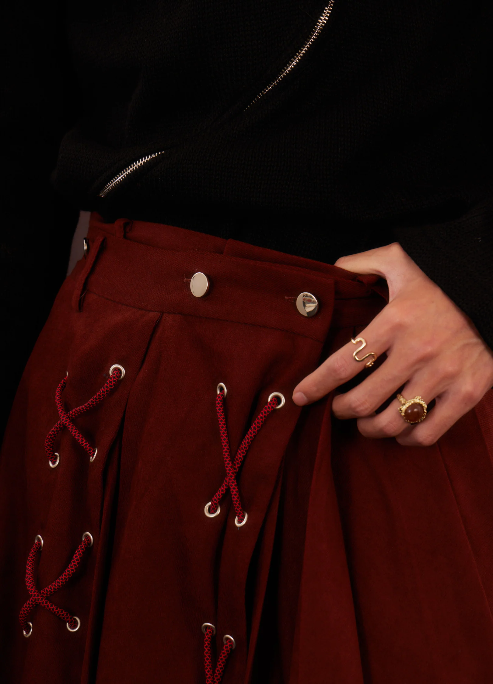 Skirt Panel Trousers - Image 4