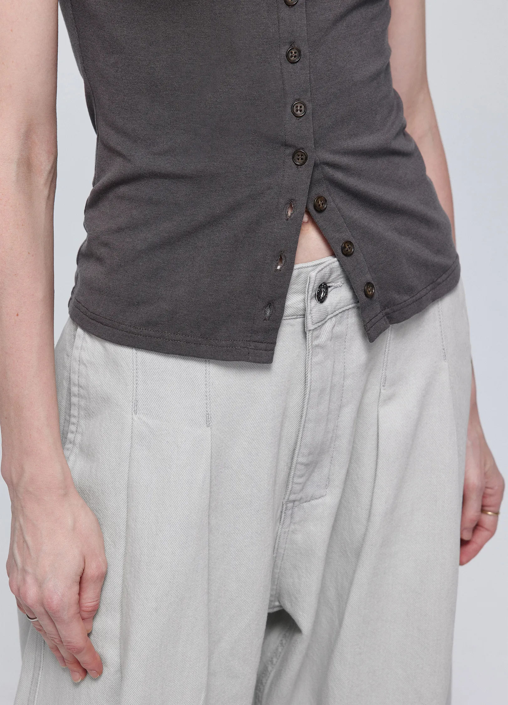 Slim Button Tee - Image 11