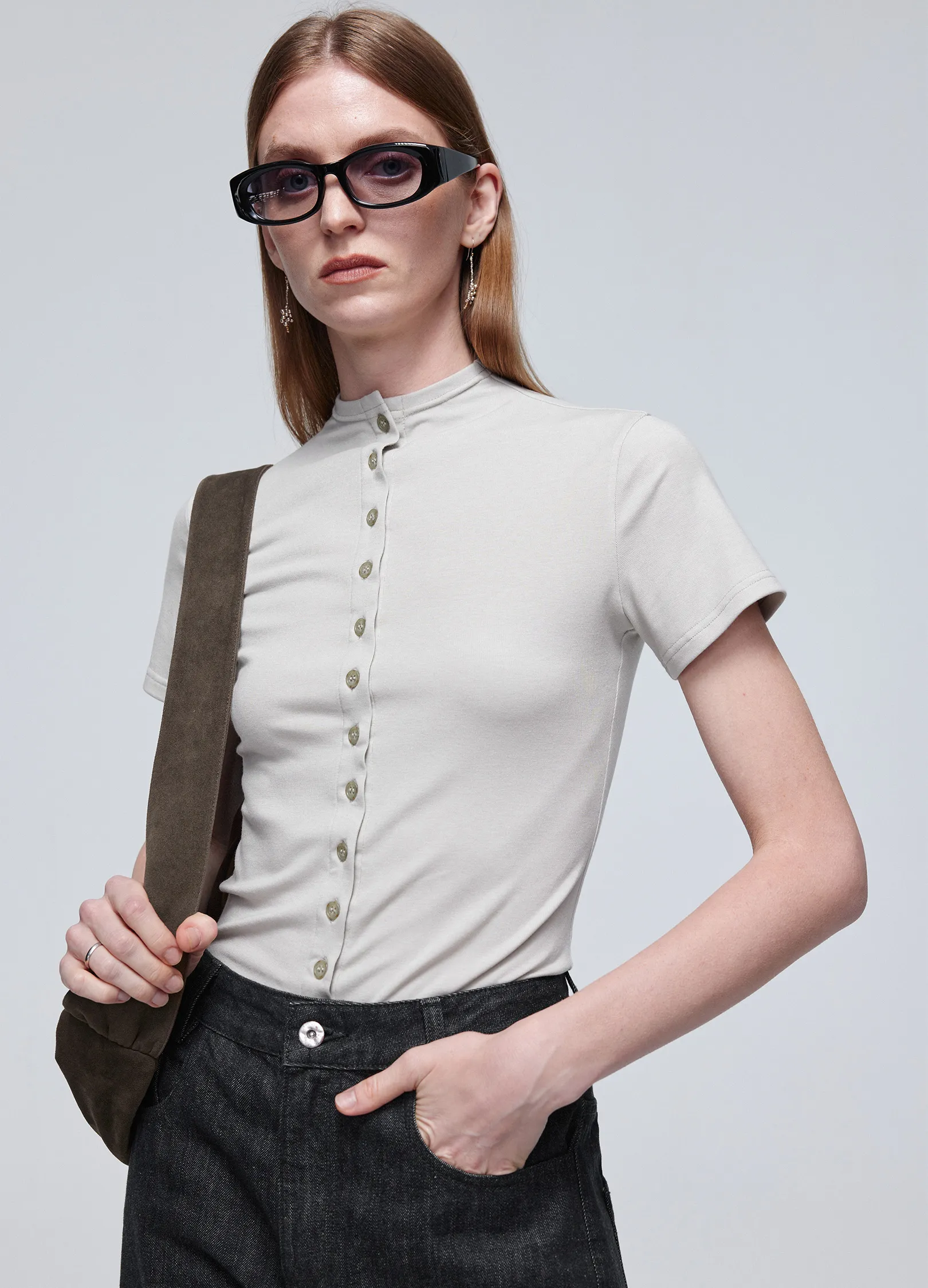 Slim Button Tee - Image 2