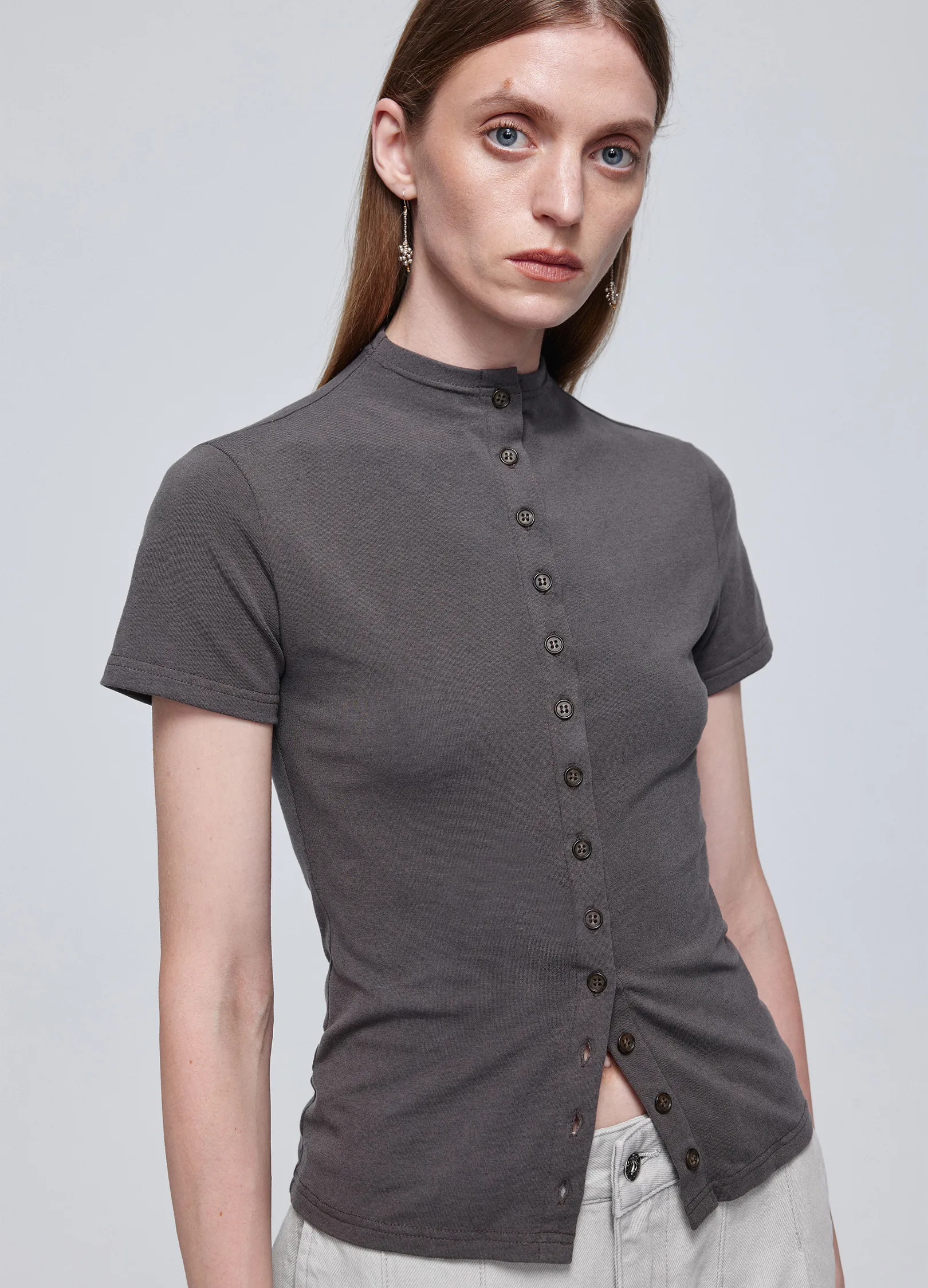Slim Button Tee - Image 3