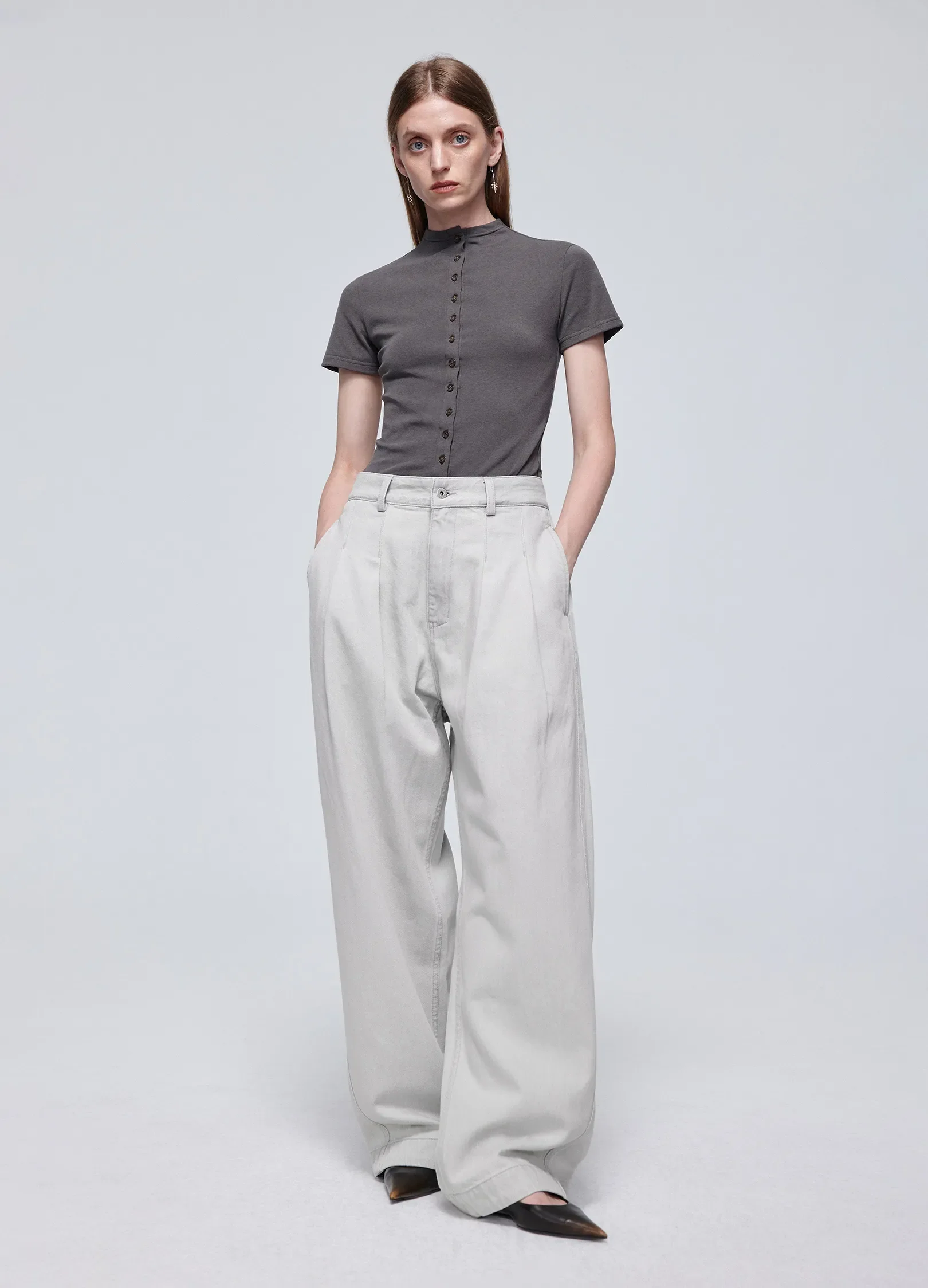 Slim Button Tee - Image 5