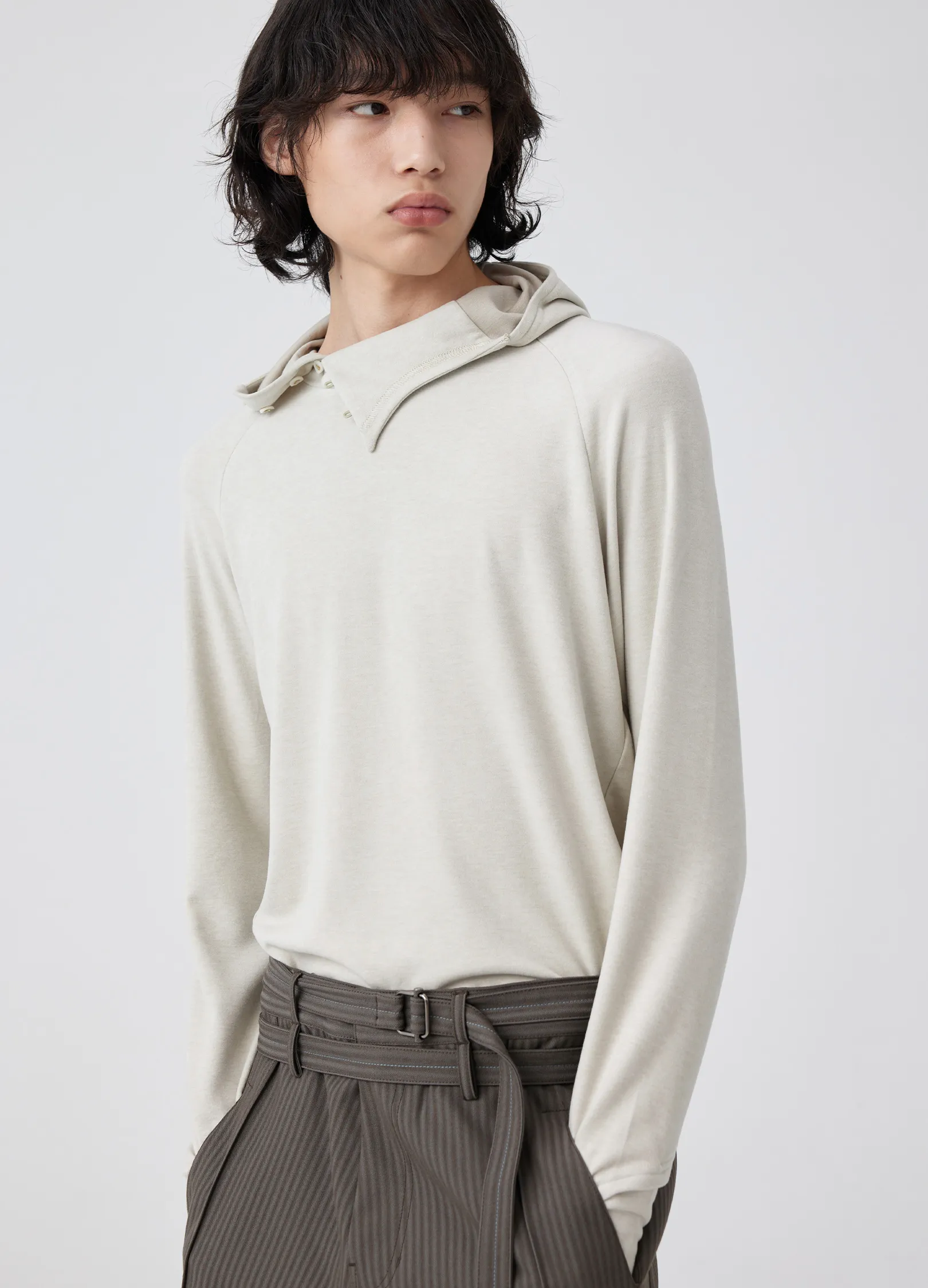 Slit Collar Hoodie - Image 4