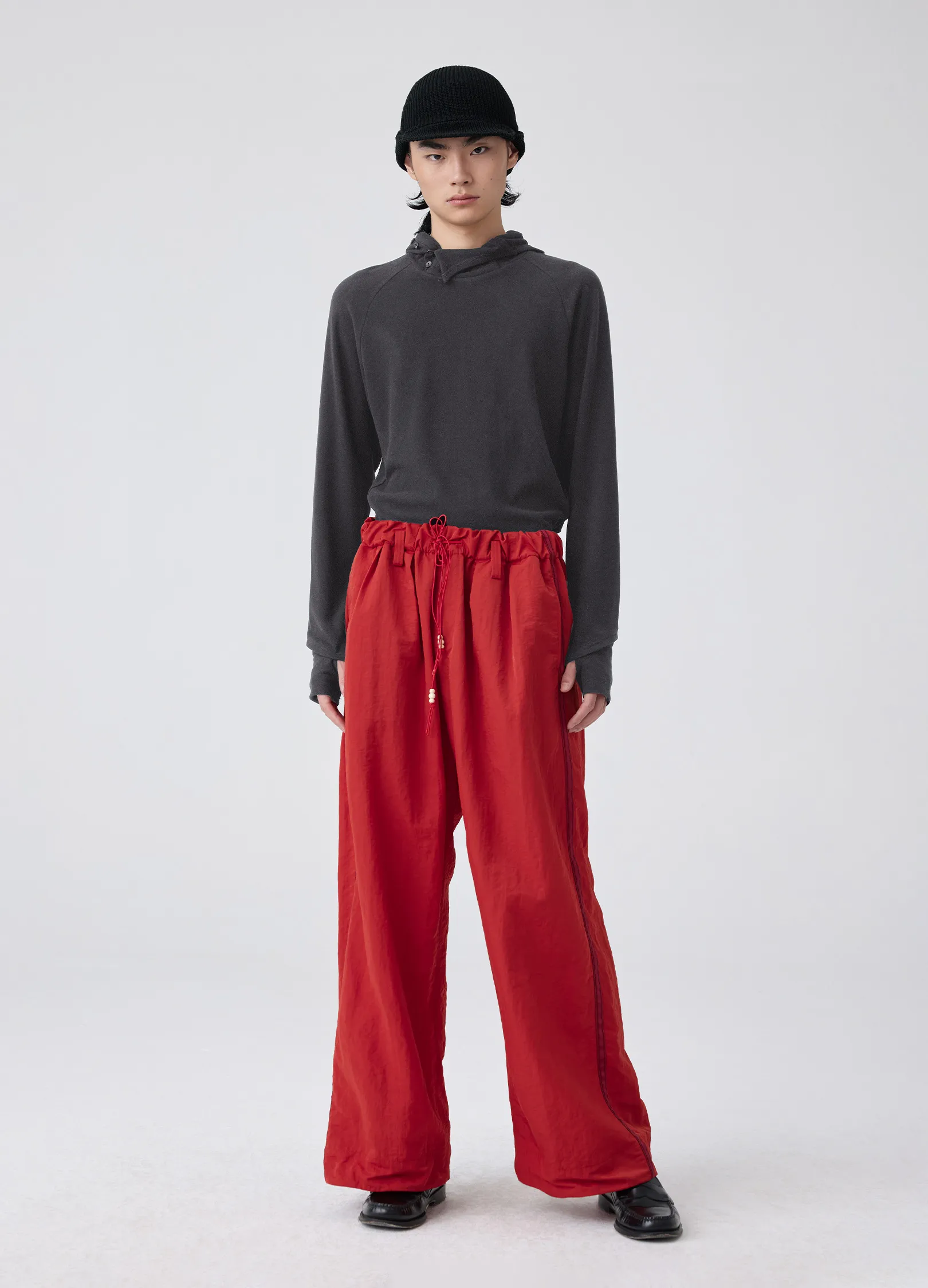 Slit Collar Hoodie - Image 5