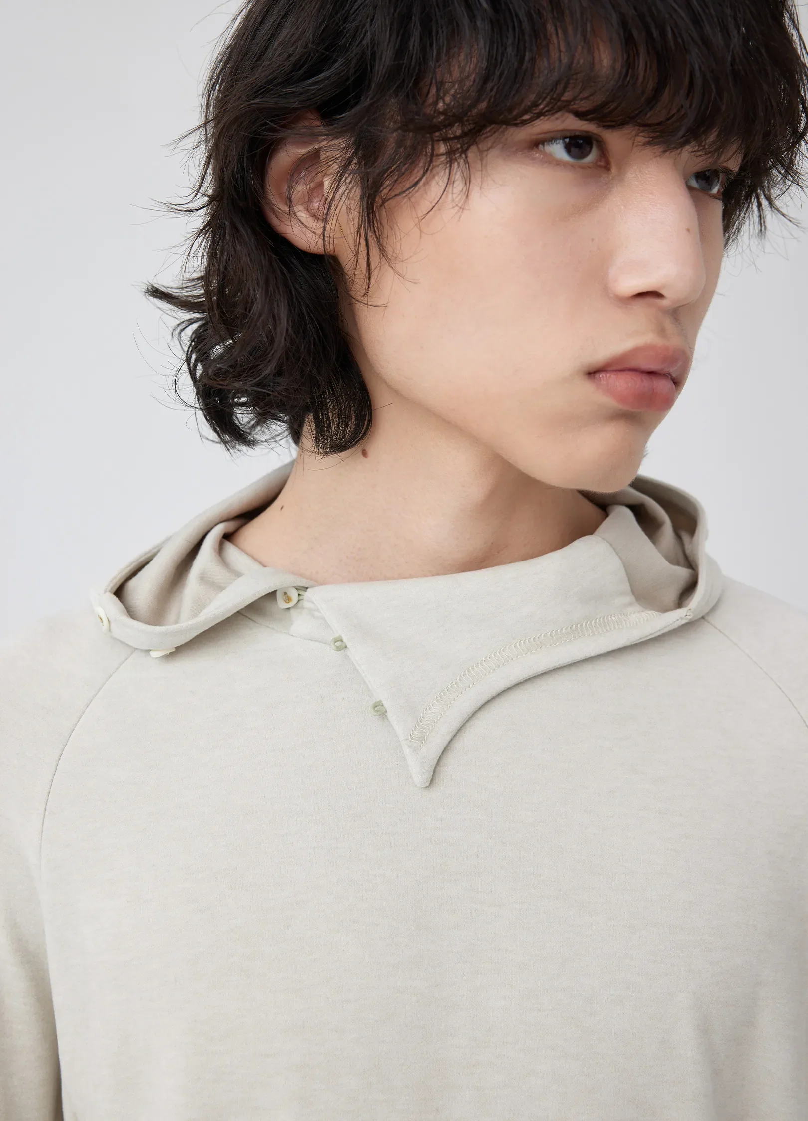 Slit Collar Hoodie - Image 9