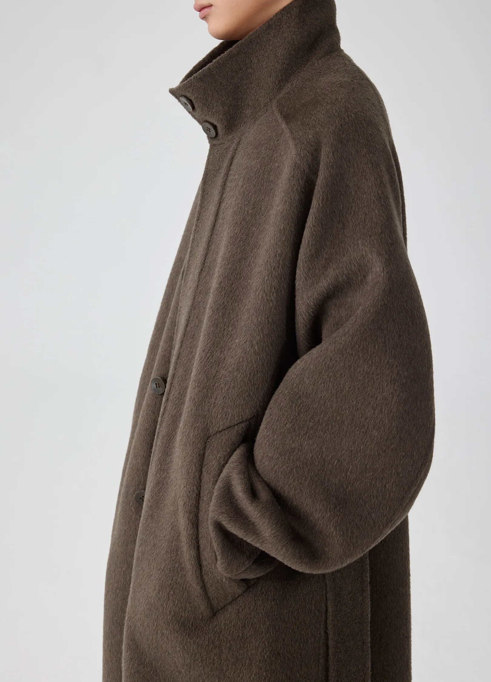 Standup Wool Coat - Image 9