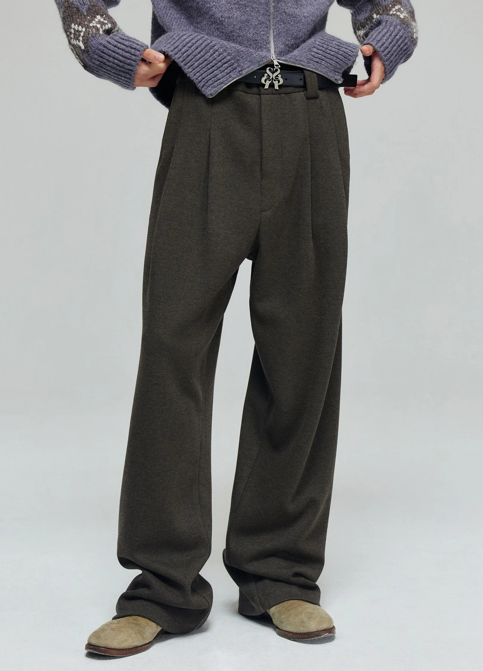 Straight Leg Flow Trousers