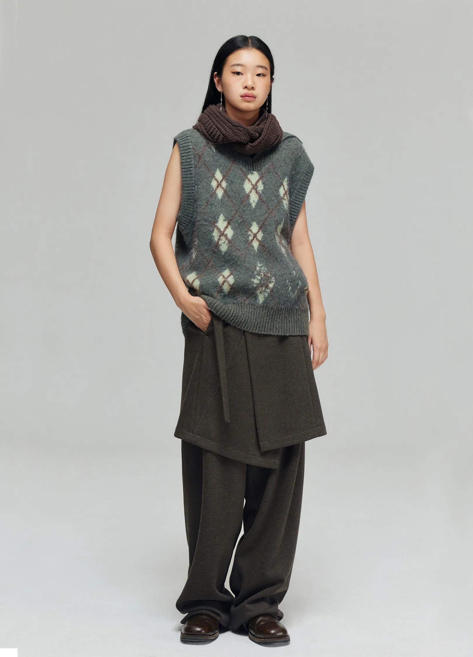 Straight Leg Flow Trousers - Image 3