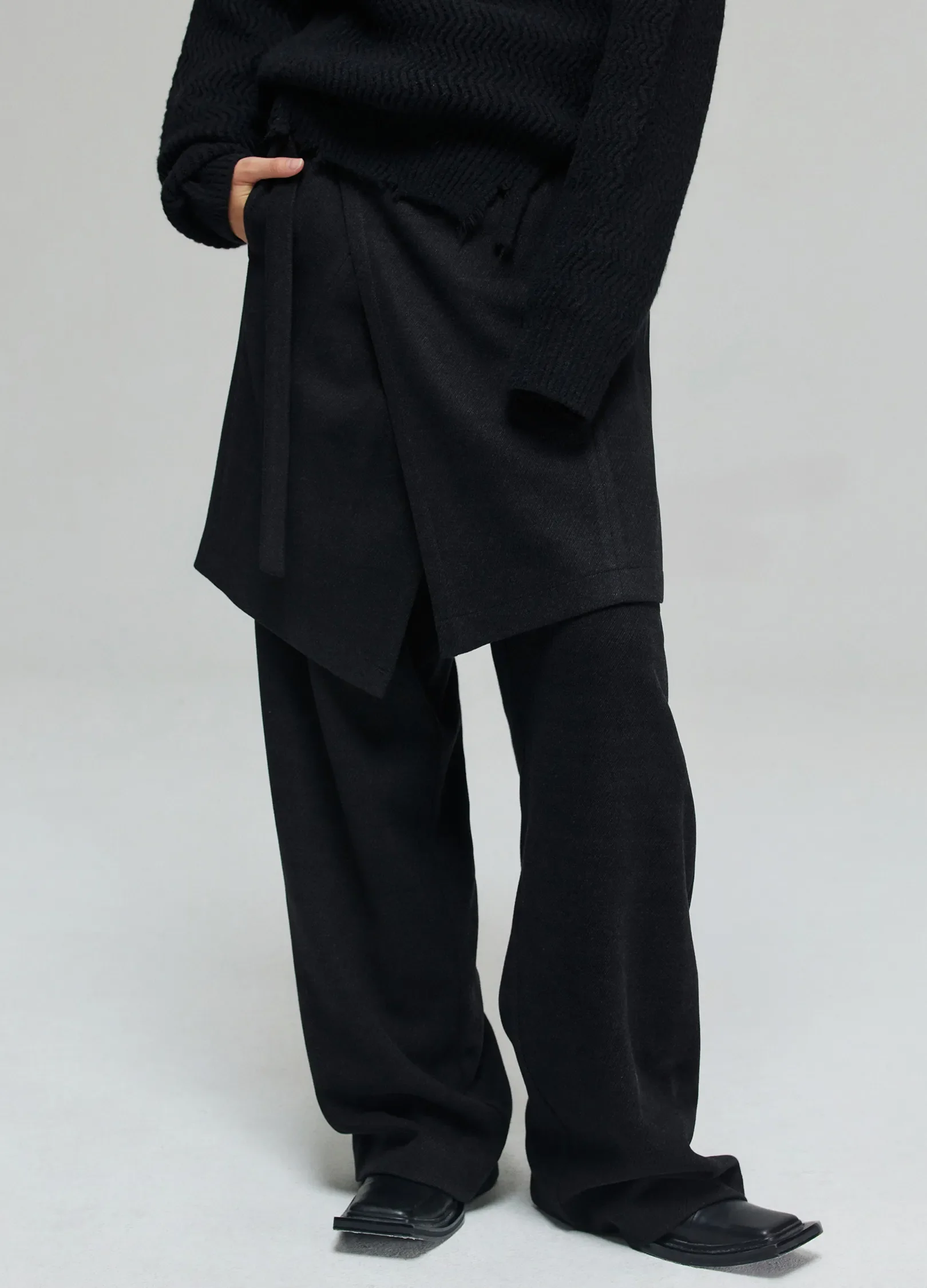 Straight Leg Flow Trousers - Image 6