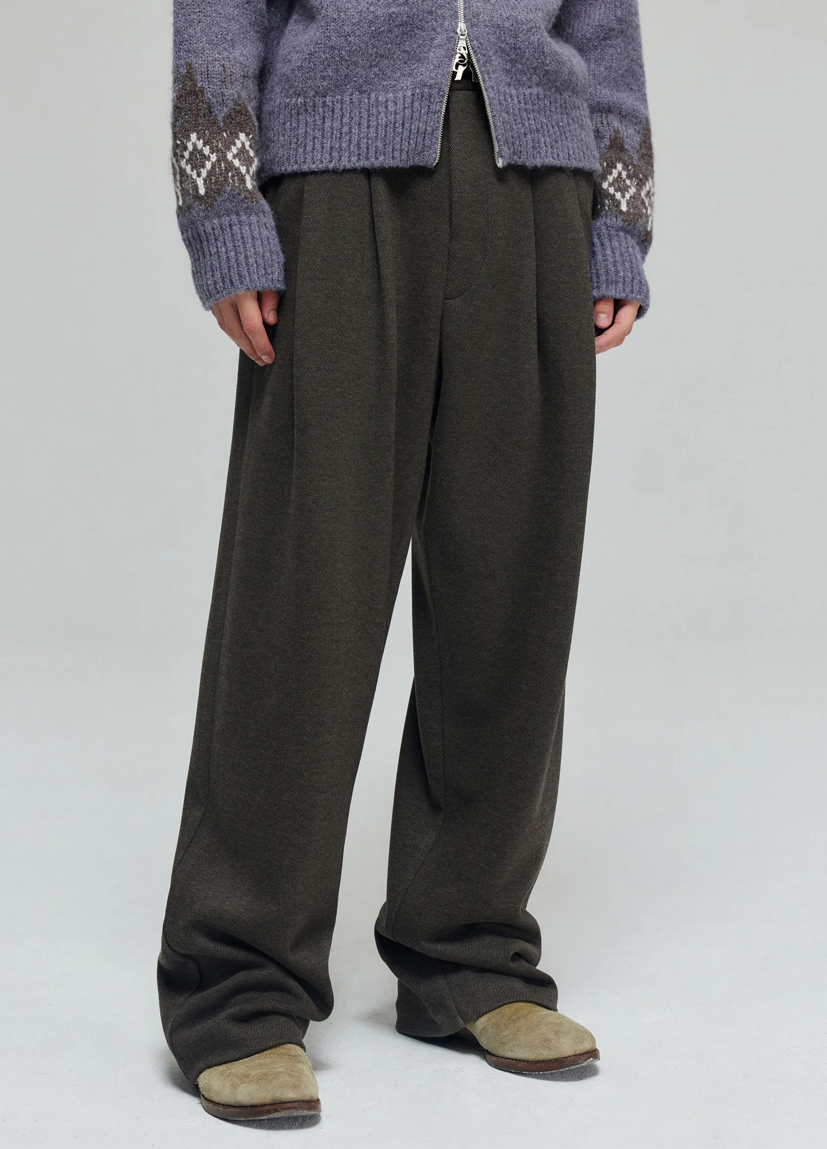Straight Leg Flow Trousers - Image 8