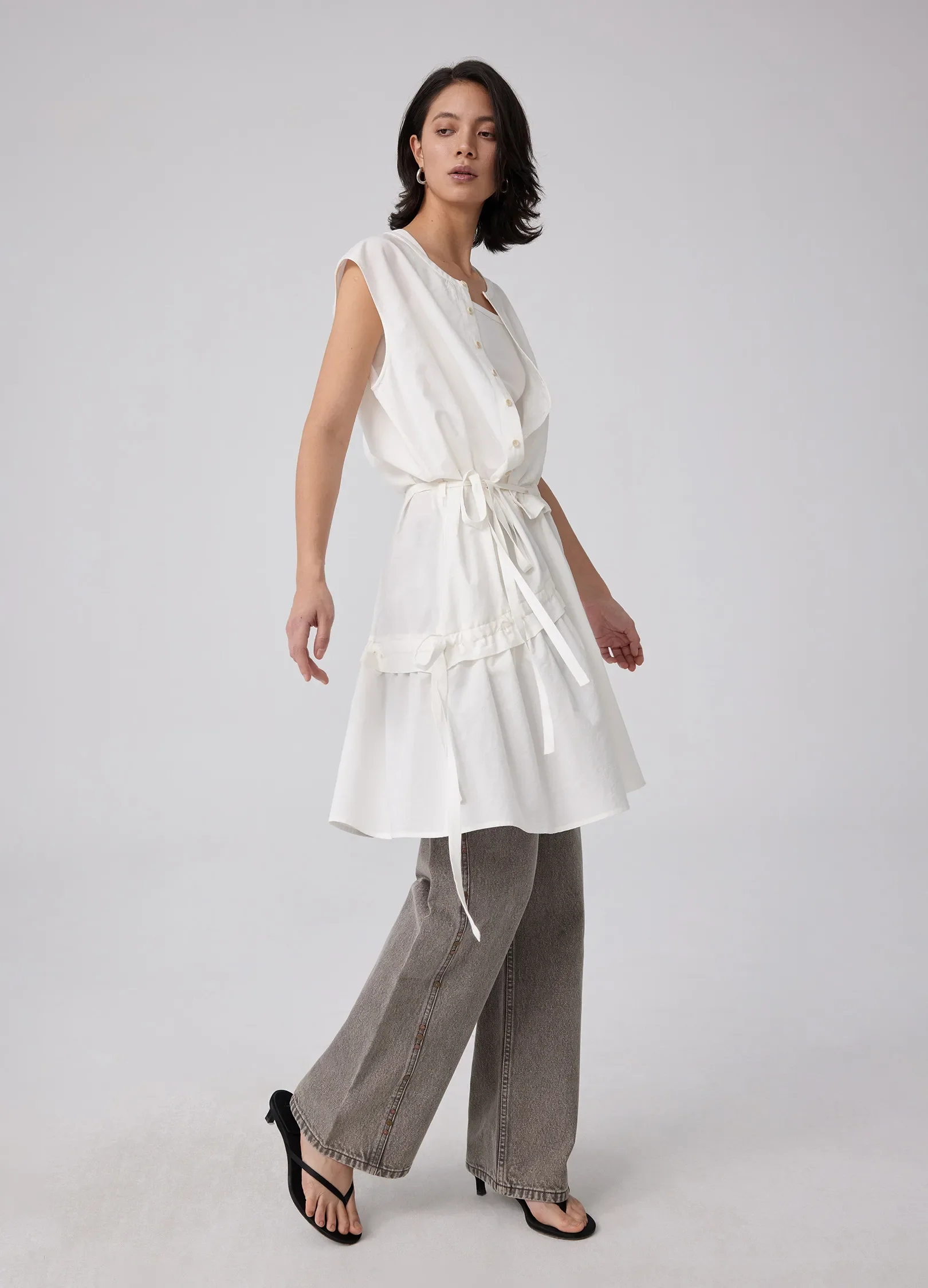 String Blouse Dress - Image 6