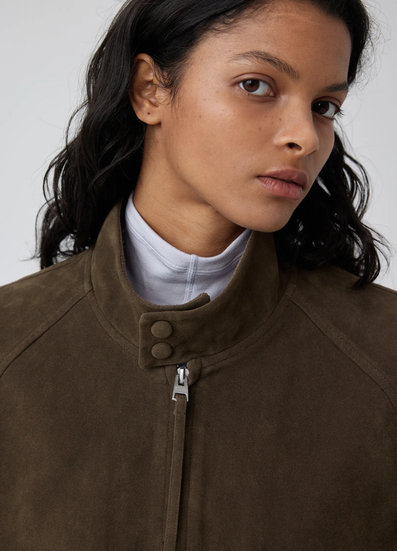 Suede Harrington Jacket - Image 11