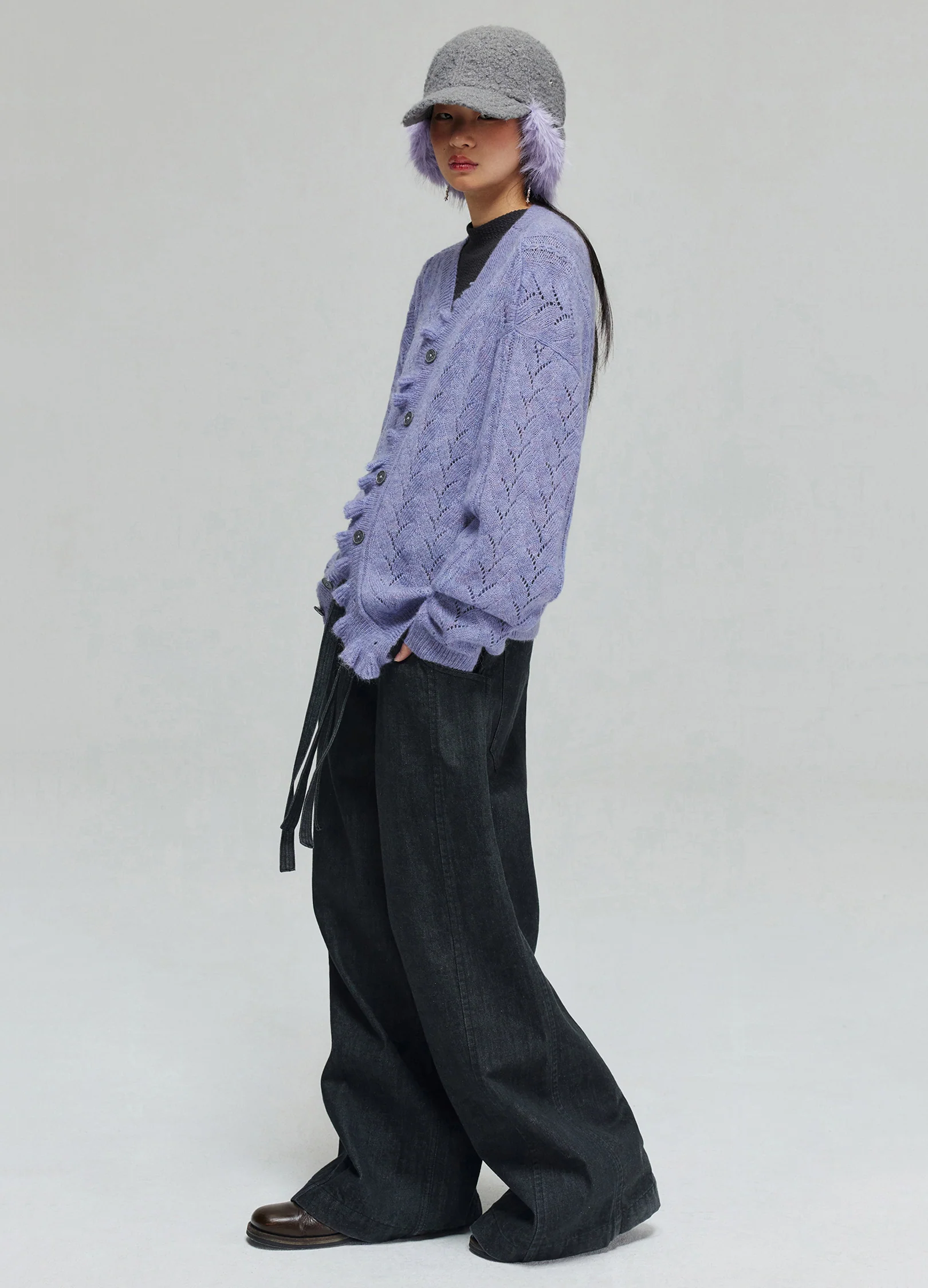 Swirl Wool Cardigan - Image 10