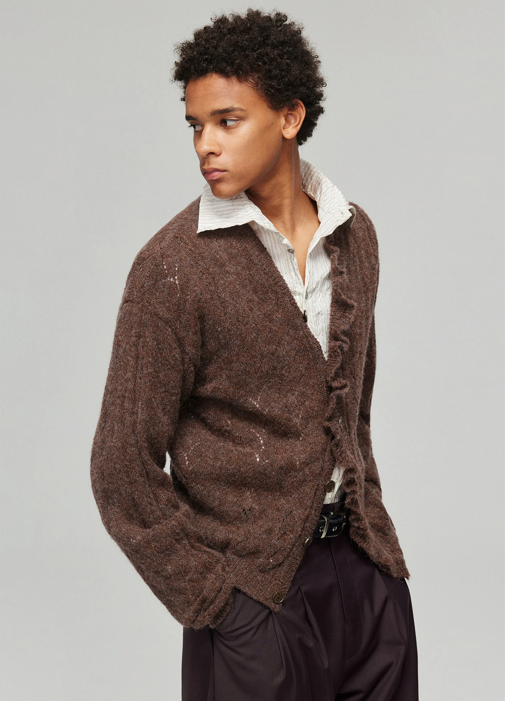 Swirl Wool Cardigan - Image 13