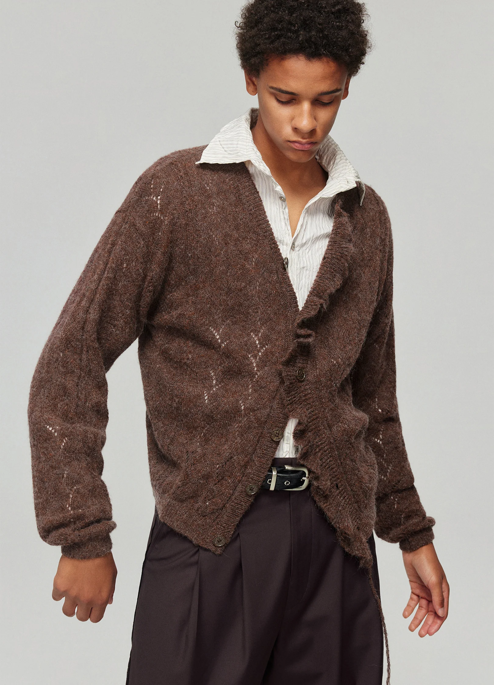 Swirl Wool Cardigan - Image 2