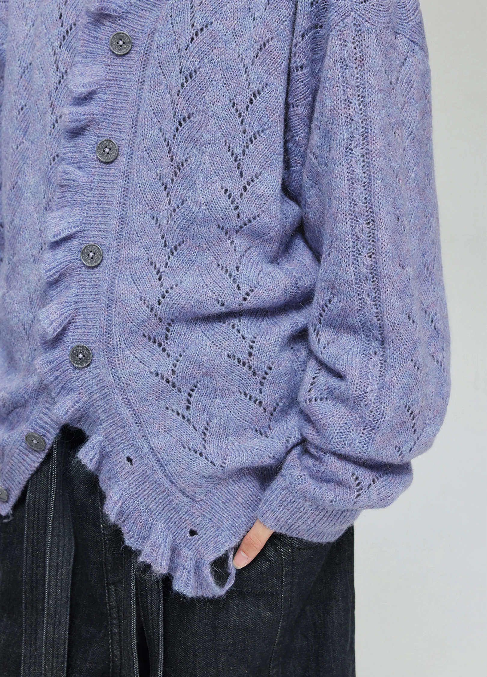 Swirl Wool Cardigan - Image 4