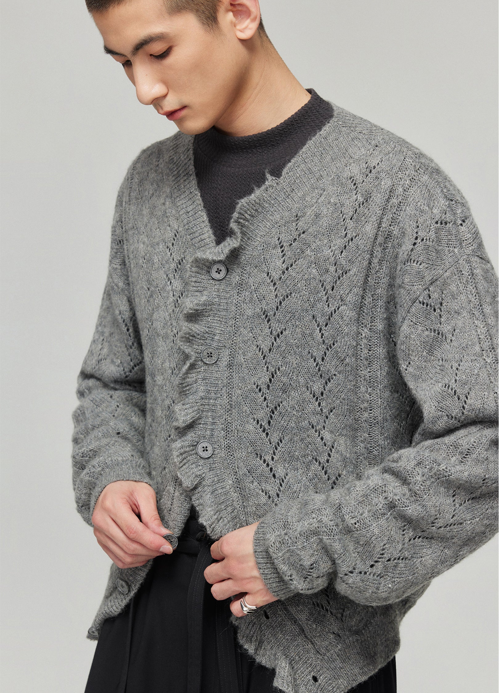 Swirl Wool Cardigan - Image 7