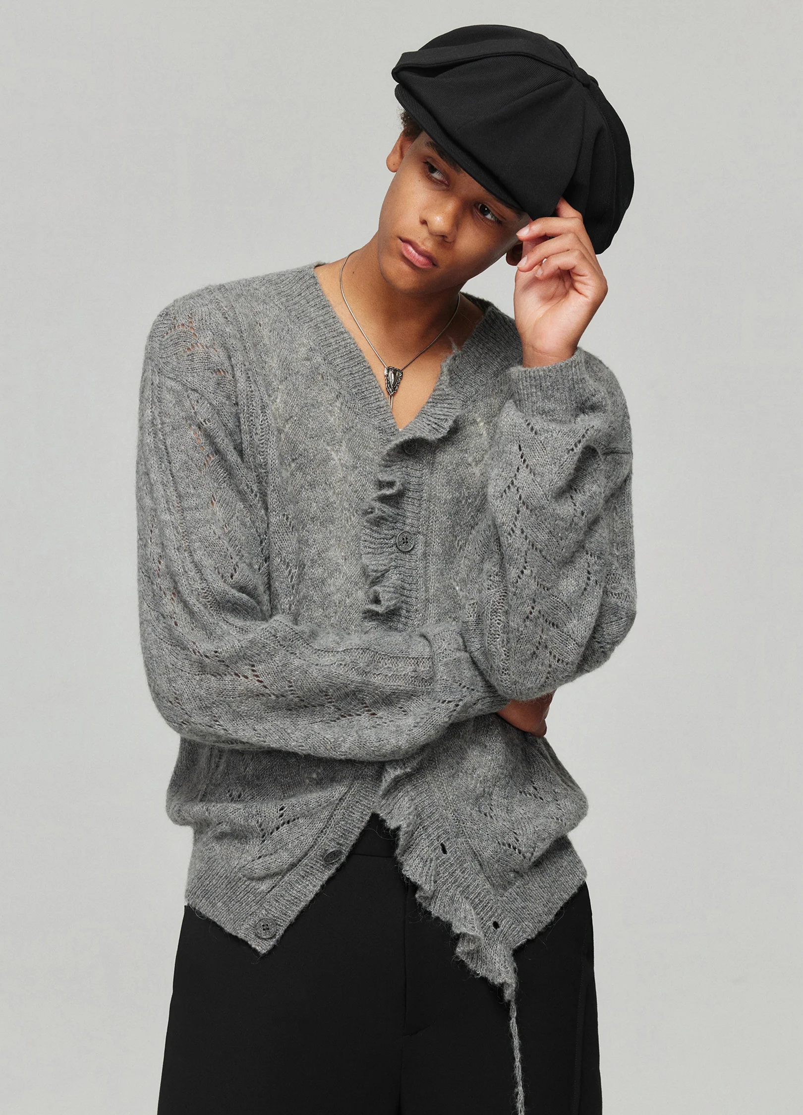 Swirl Wool Cardigan - Image 9