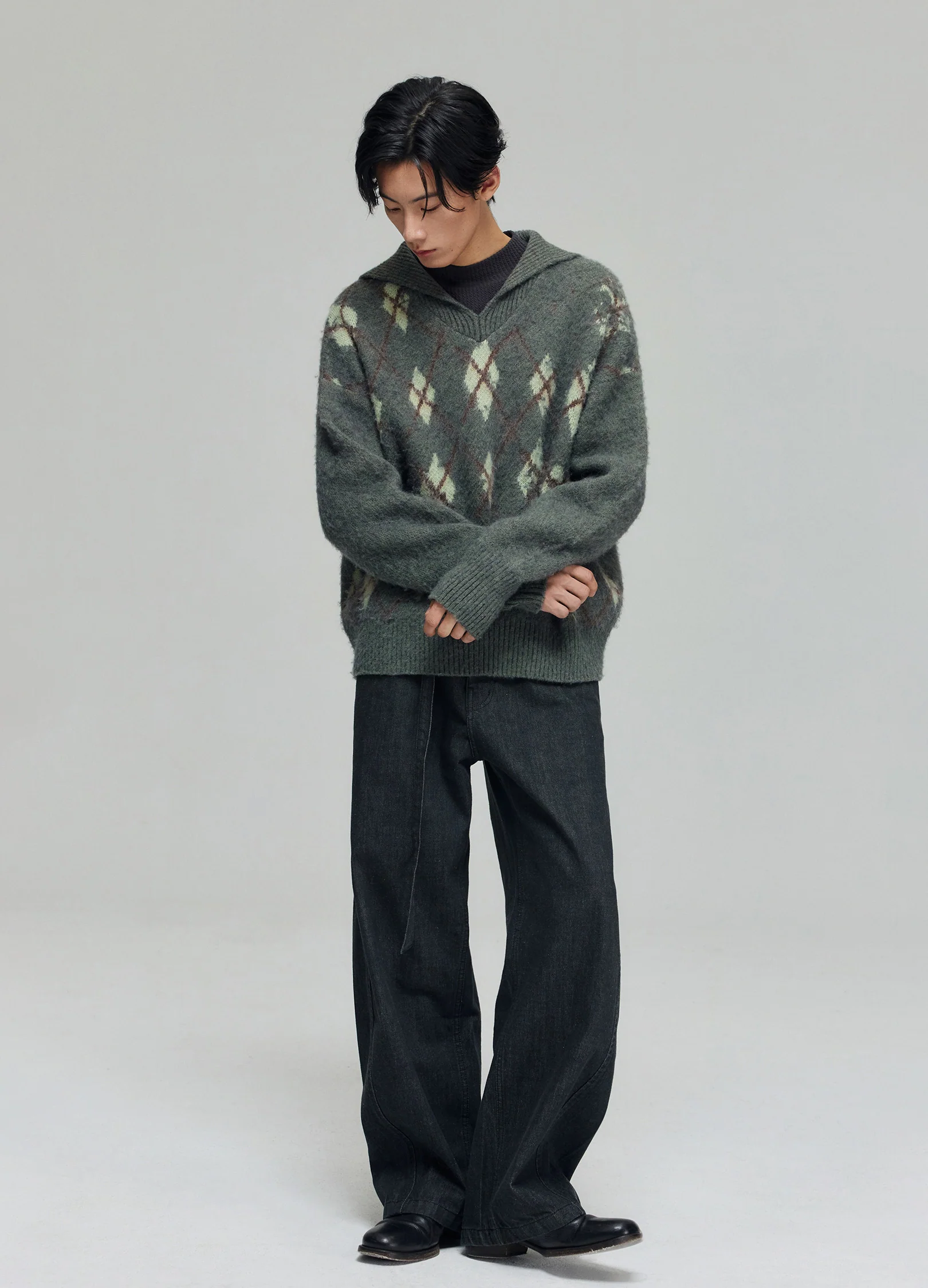 Tartan Wool Hooded Sweatshirt - Image 10