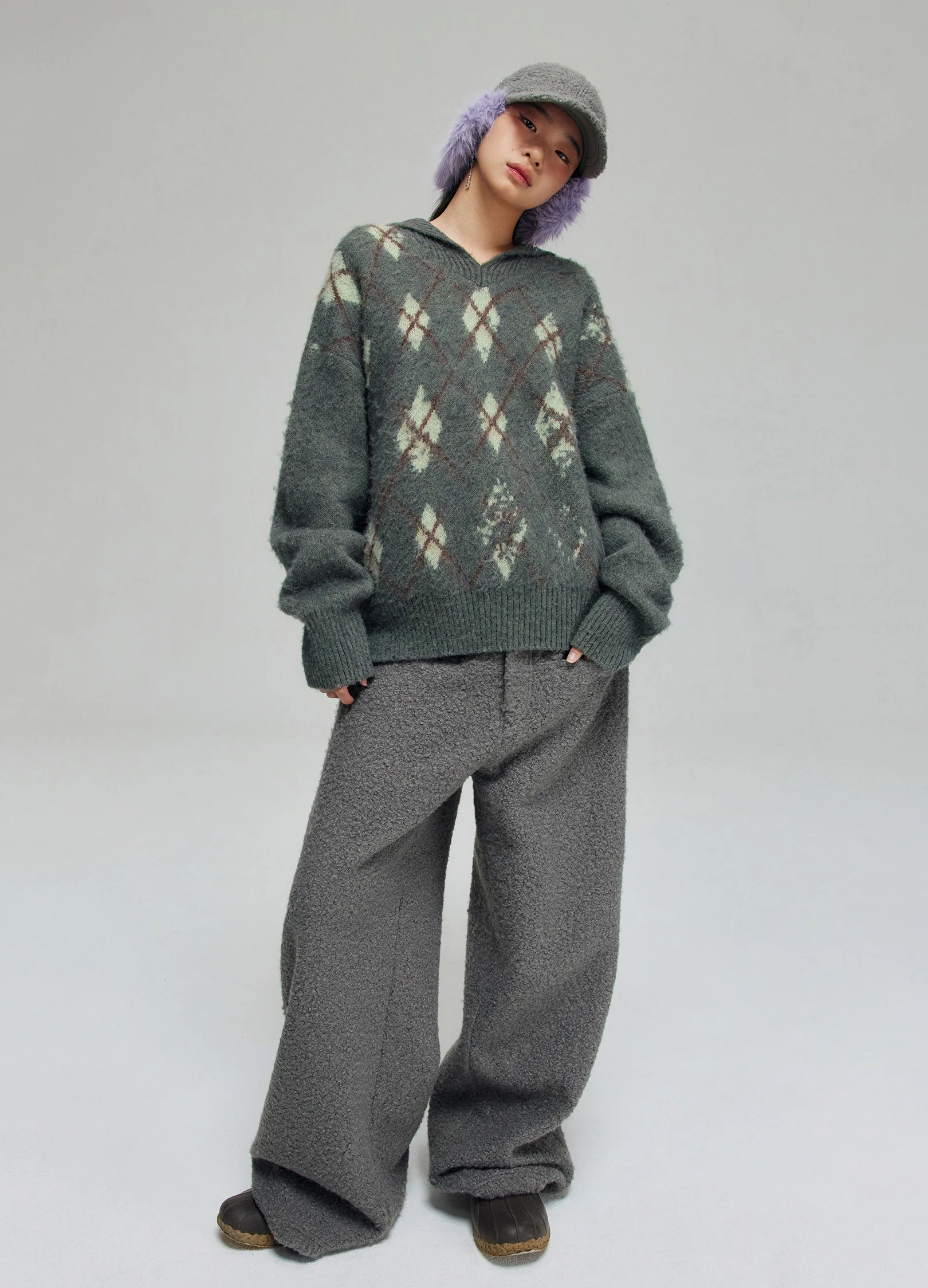 Tartan Wool Hooded Sweatshirt - Image 5