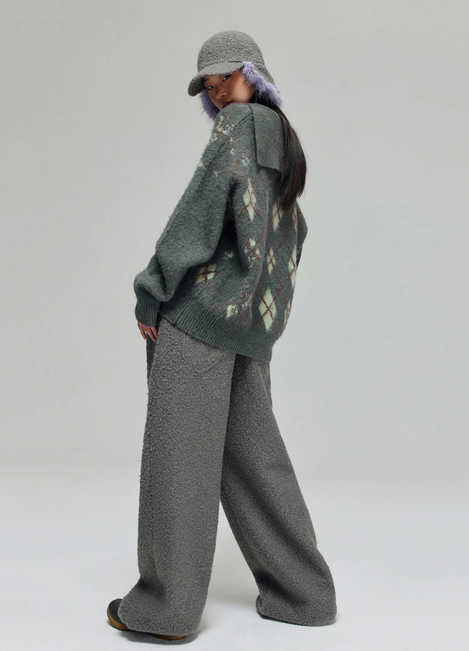 Tartan Wool Hooded Sweatshirt - Image 6