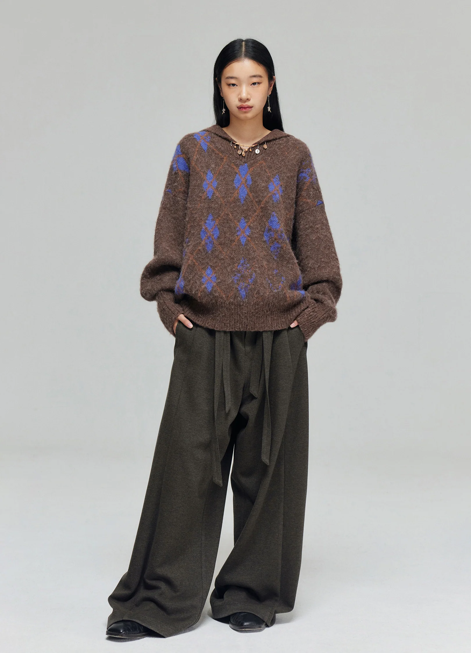 Tartan Wool Hooded Sweatshirt - Image 7