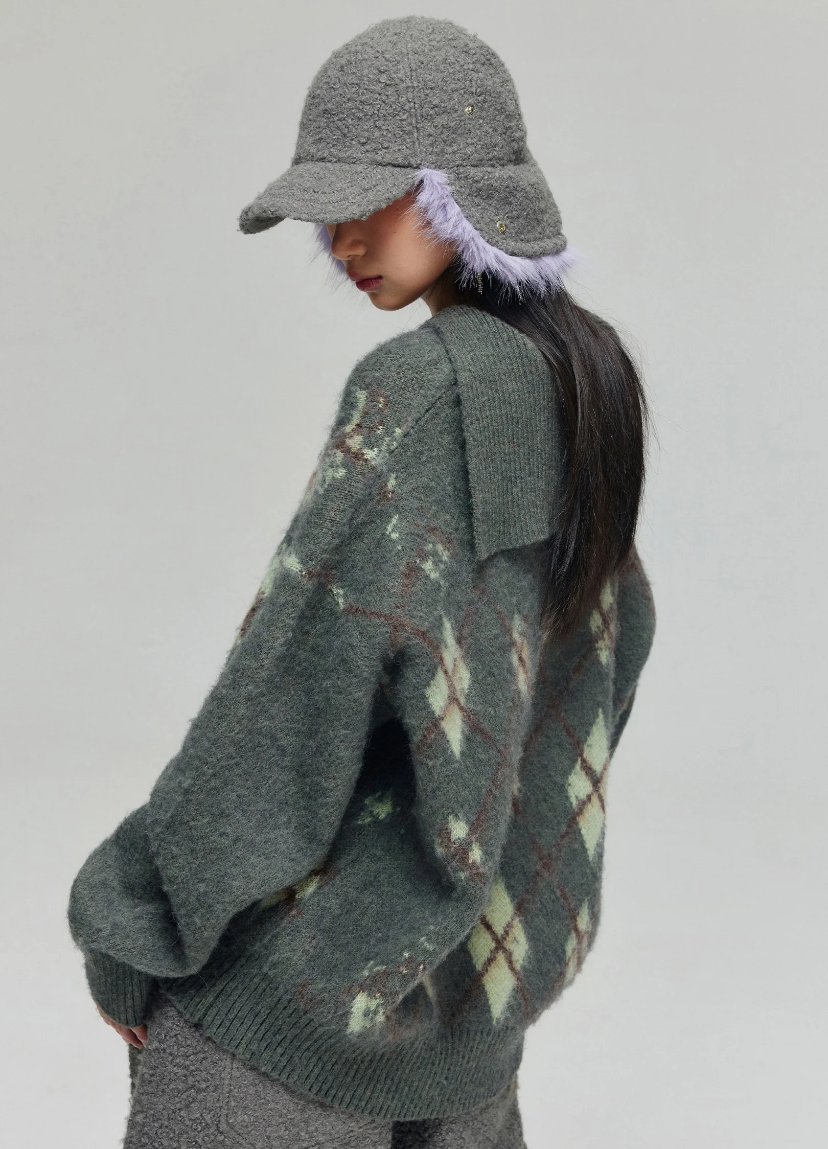 Tartan Wool Hooded Sweatshirt - Image 8